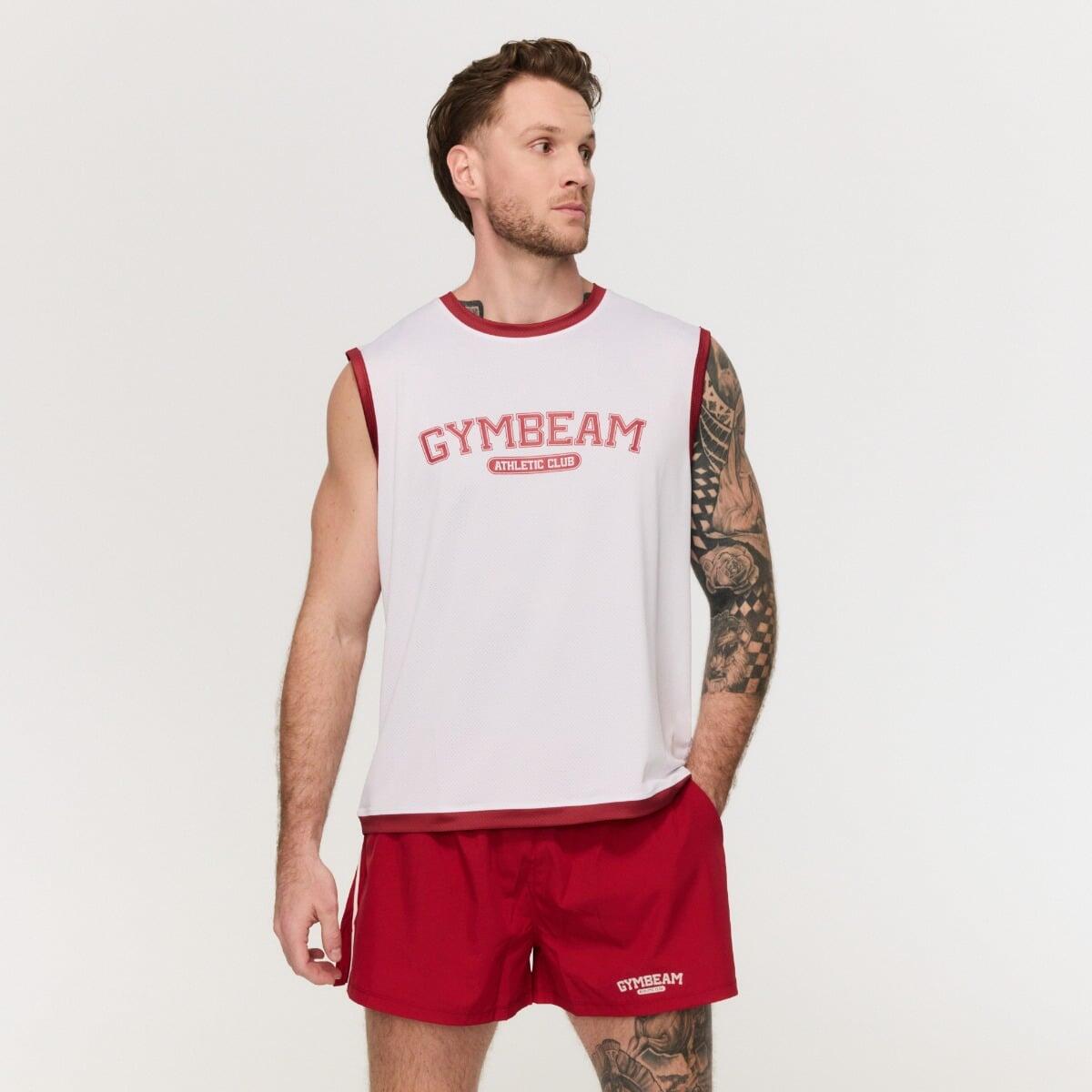 Canotta uomo basket oversize bianca Varsity 4/7