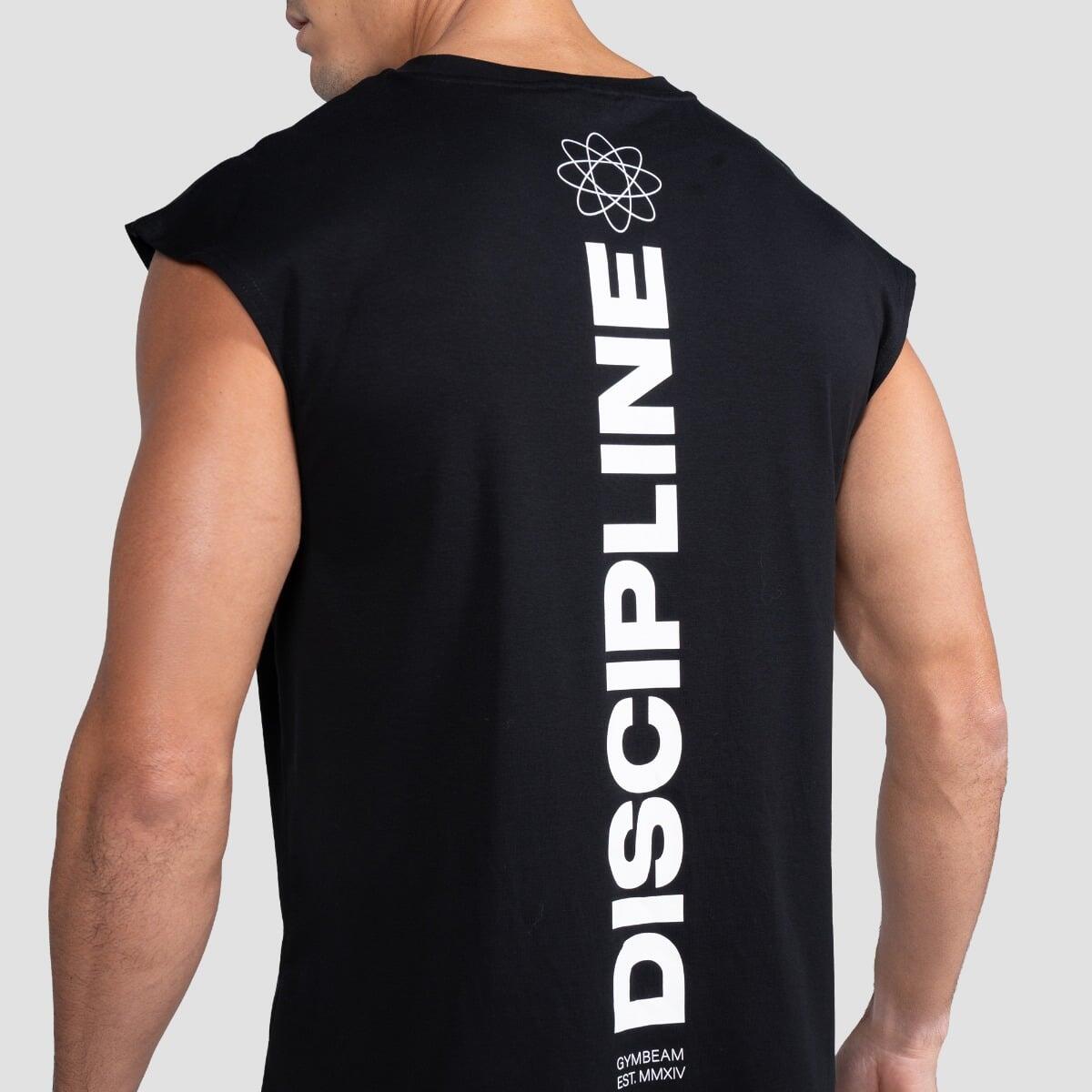 Canotta uomo palestra traspirante nera Discipline 4/7