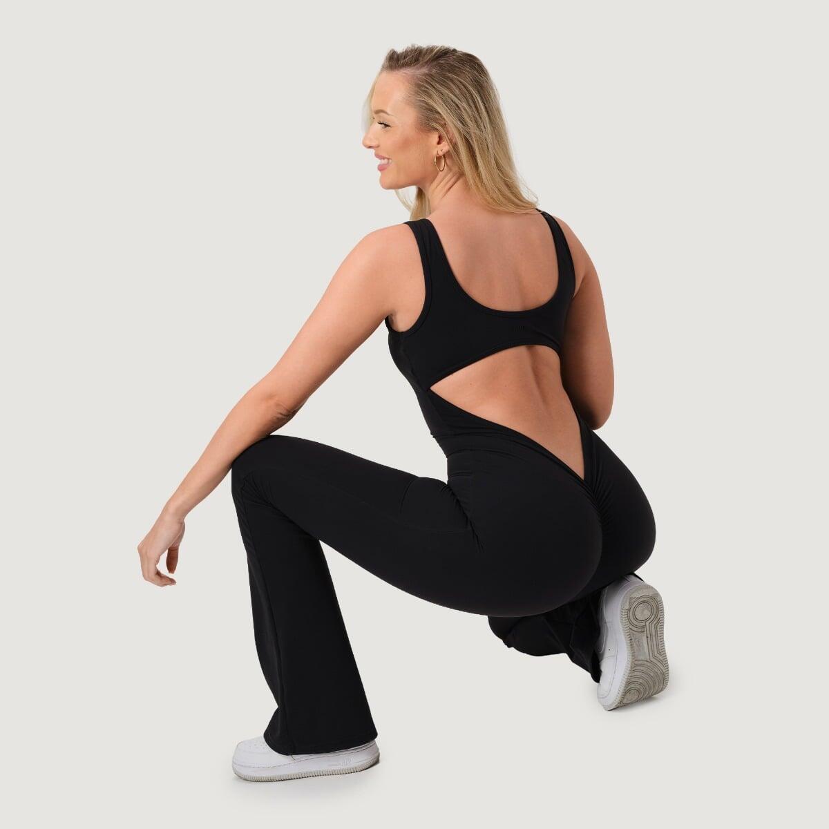 Kombinezon damski fitness bez rękawów slim fit NEO Black 5/7