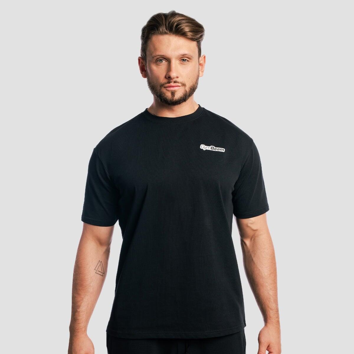 T-shirt uomo oversize nera Zone 2/7