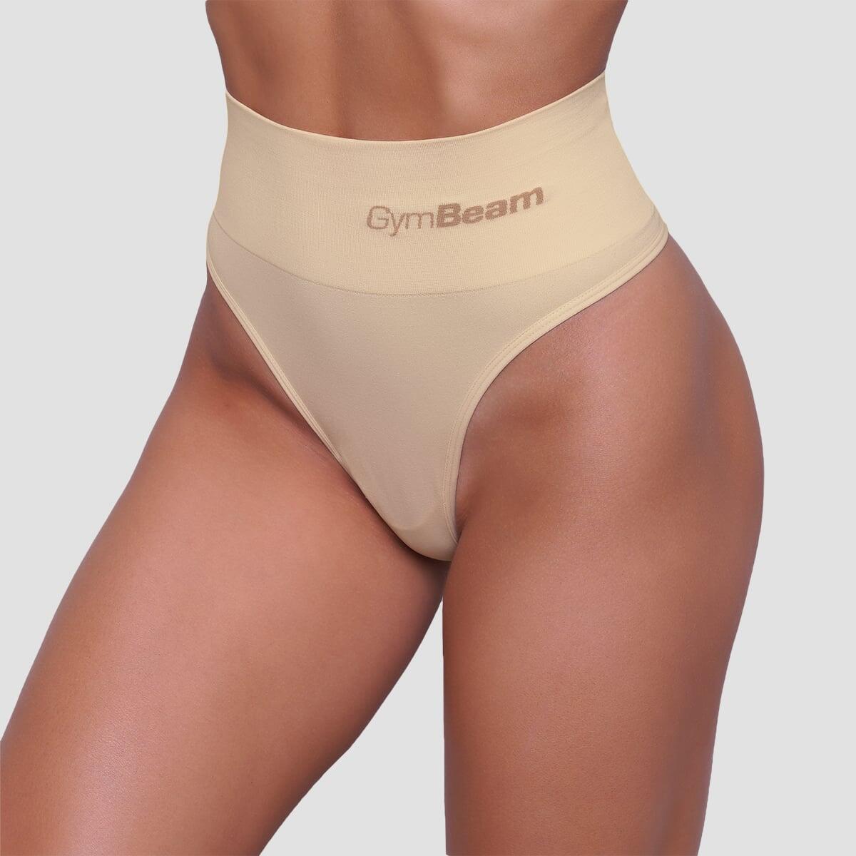 Figi damskie brazylijskie bezszwowe beżowe 2Pack 2/7