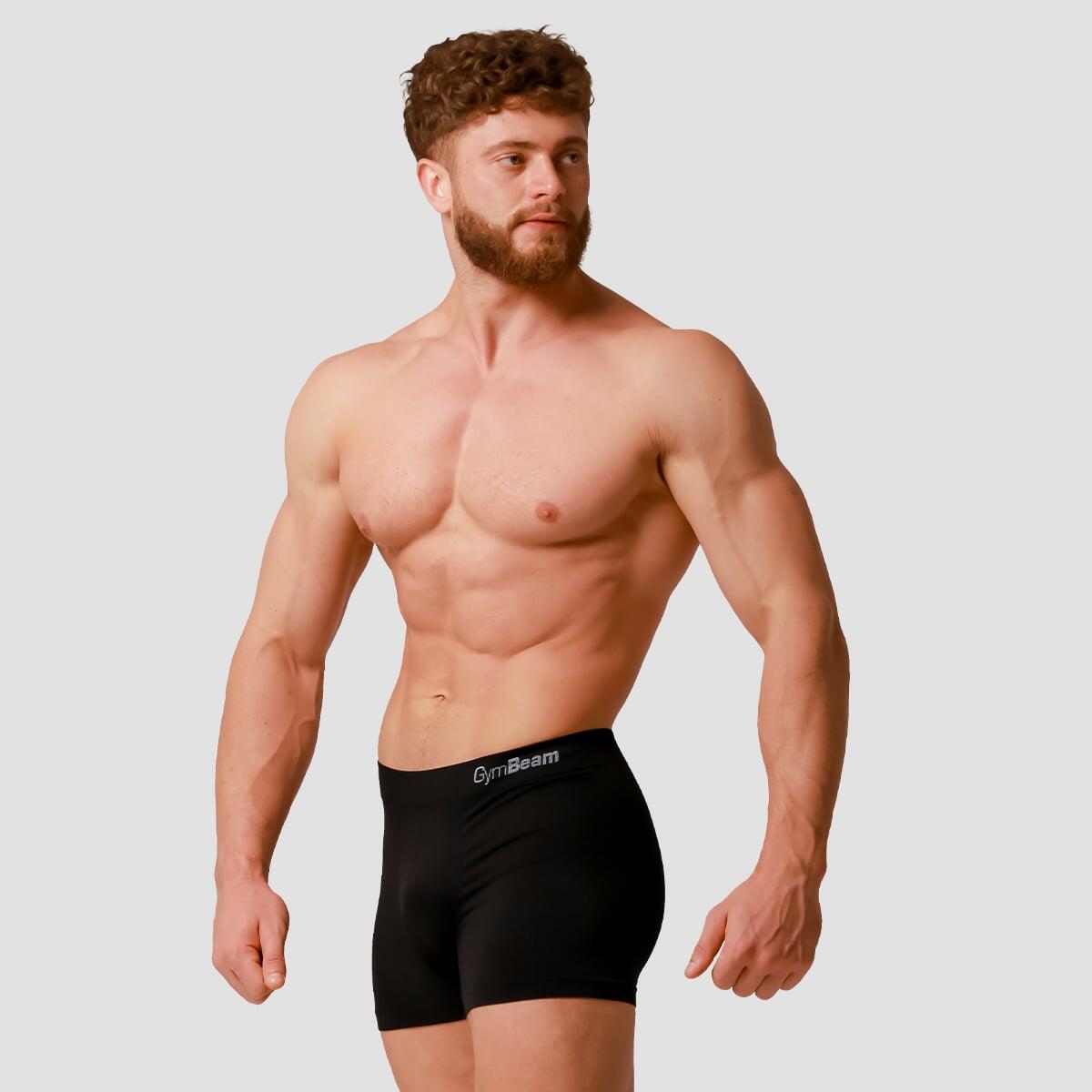 Bokserki męskie bezszwowe slim czarne Seamless 2Pack 3/7