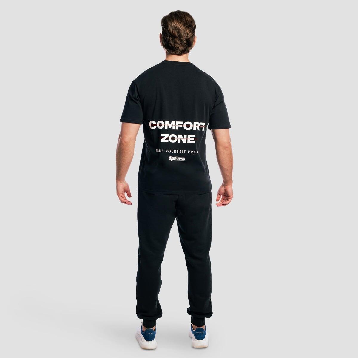 T-shirt uomo oversize nera Zone 4/7