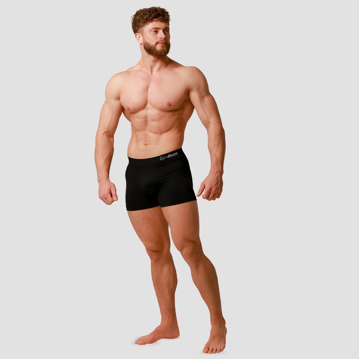 Bokserki męskie bezszwowe slim czarne Seamless 2Pack 5/7