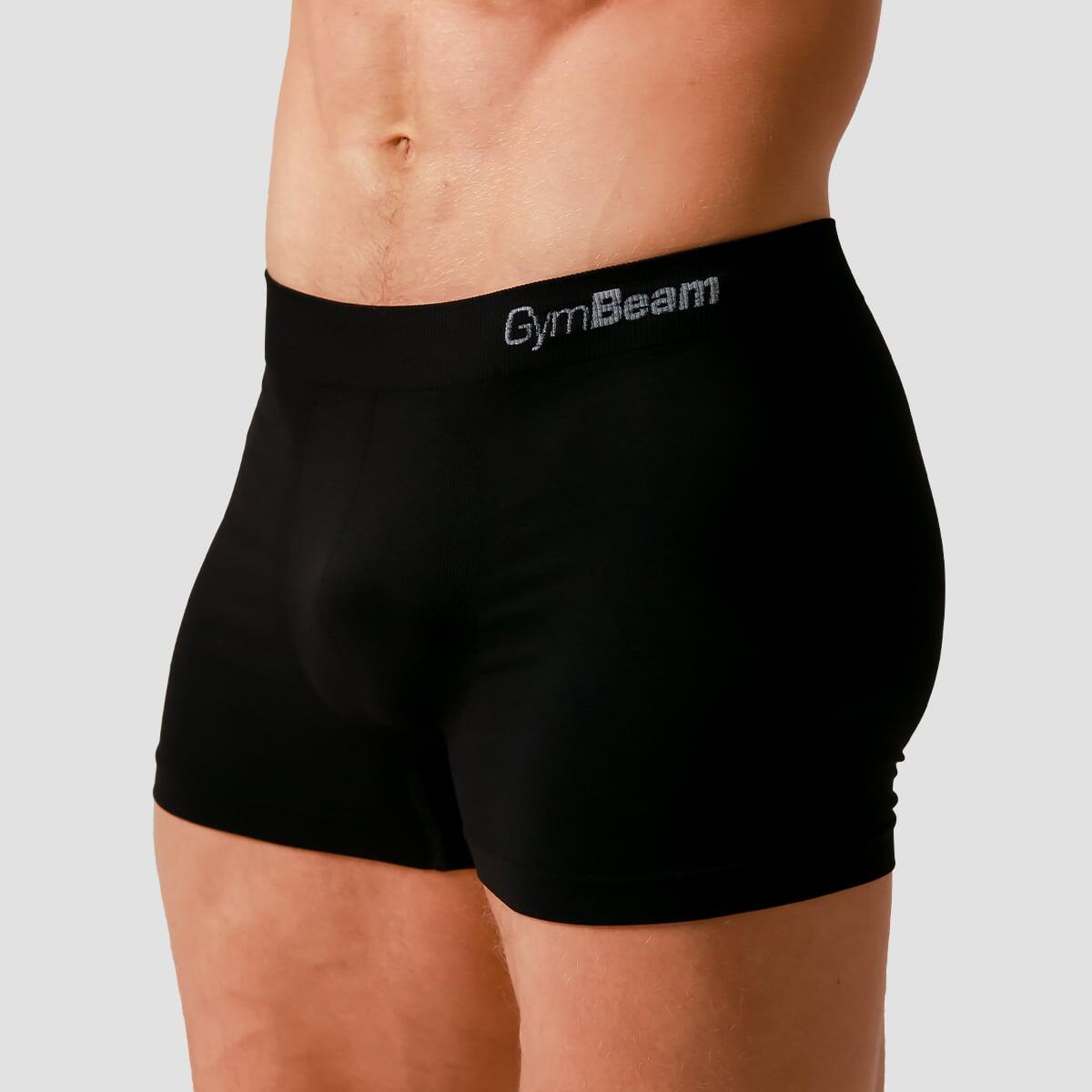 Bokserki męskie bezszwowe slim czarne Seamless 2Pack 4/7