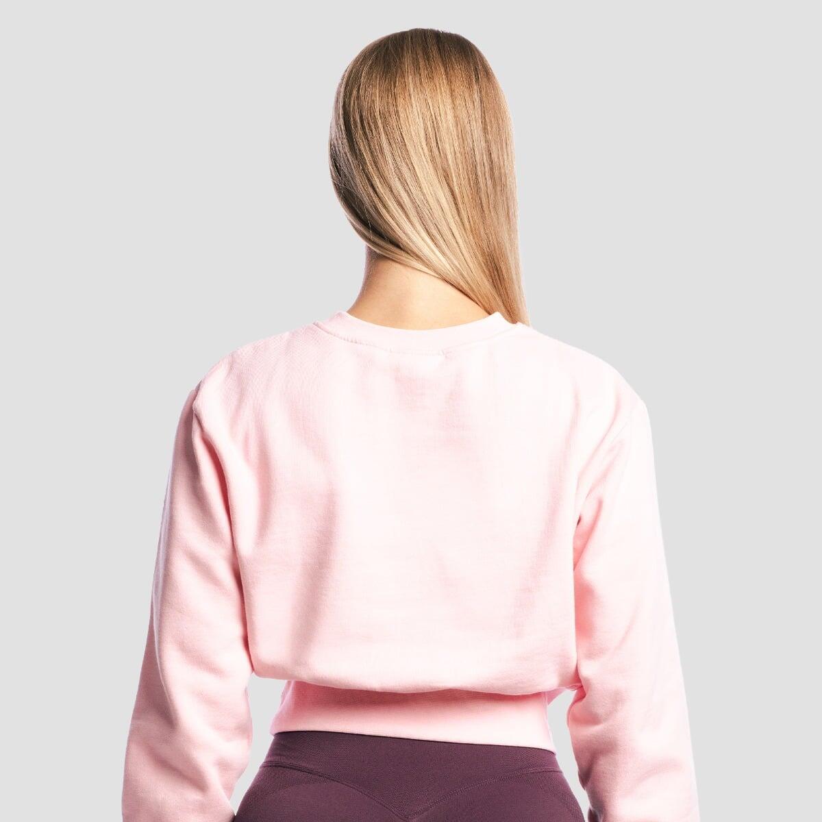Felpa donna palestra cropped rosa GymBabe 3/7