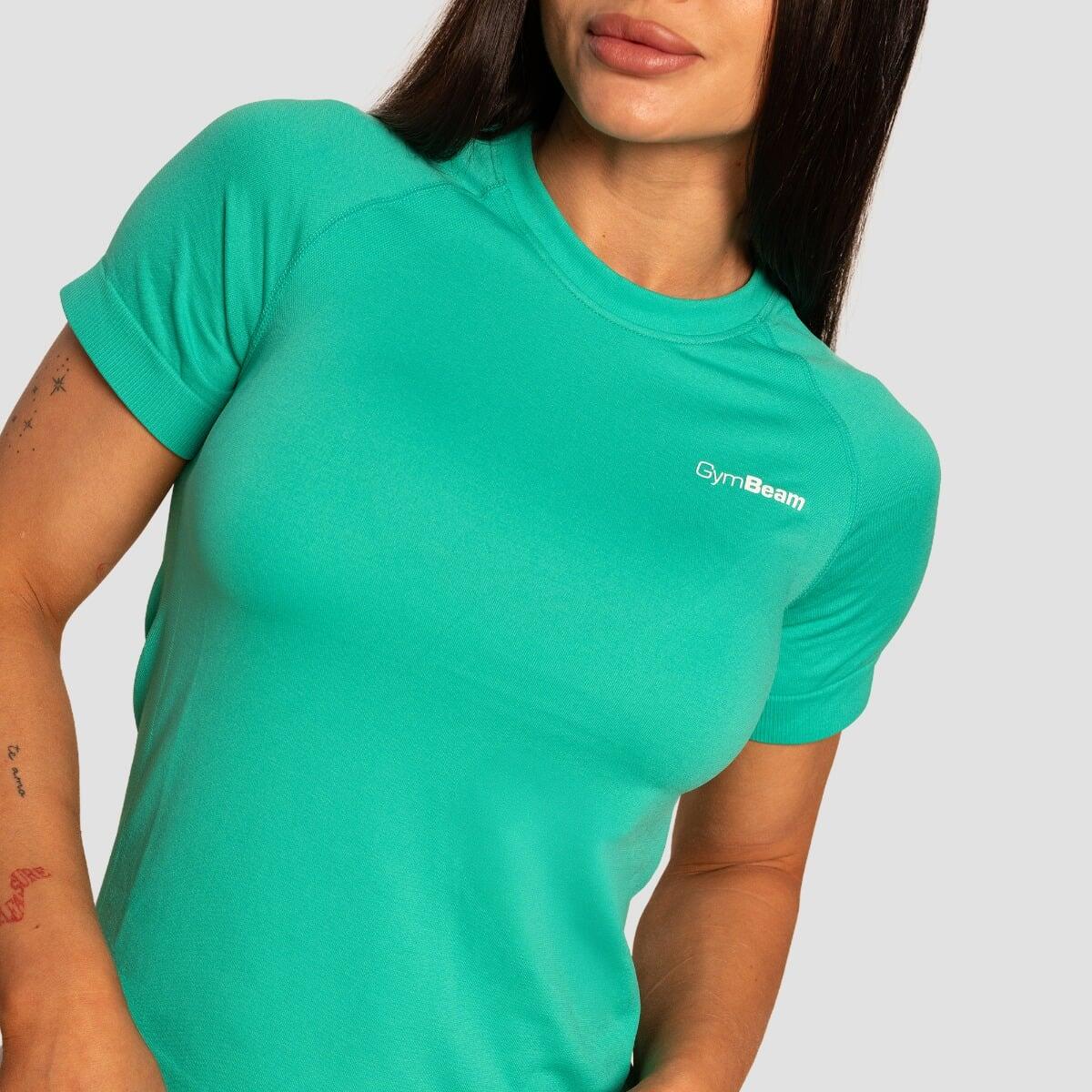 T-shirt donna running traspirante verde Pulse X 2/7