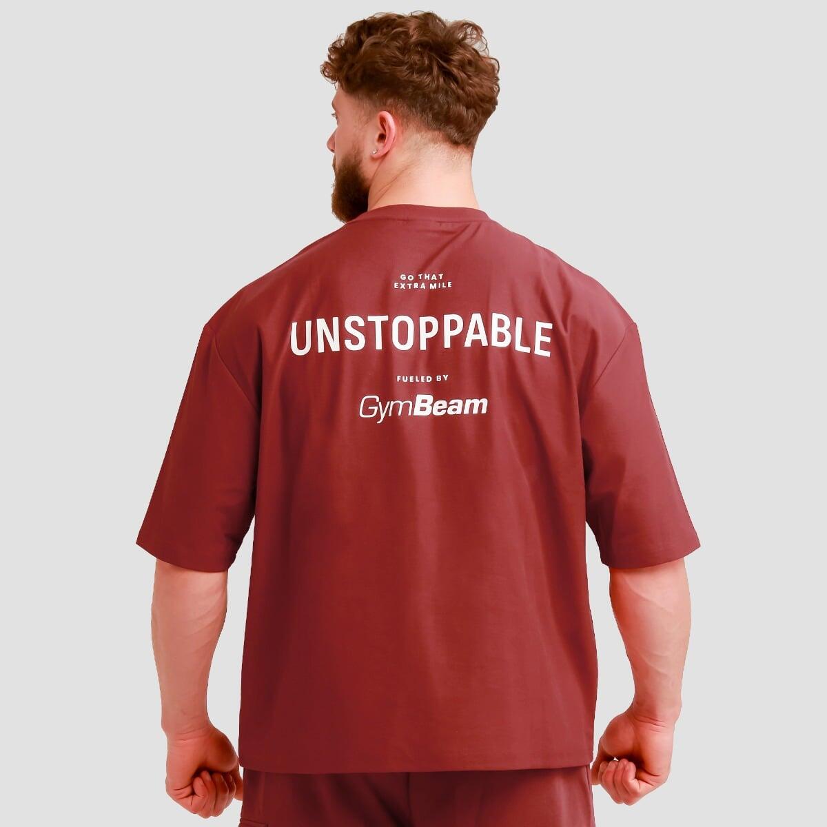 T-shirt uomo oversize rossa Unstoppable 4/7