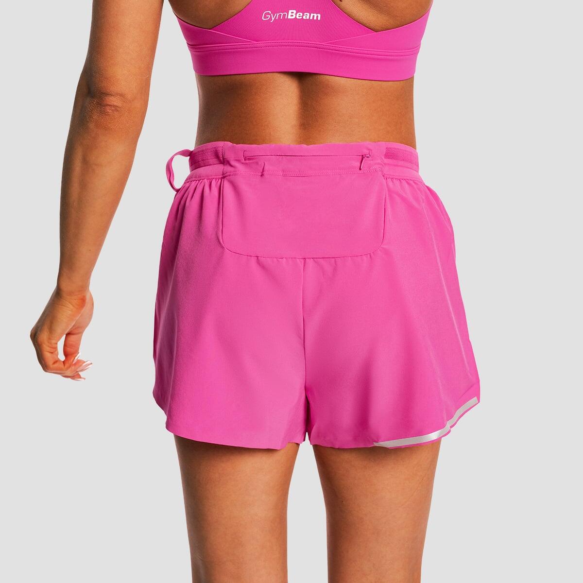 Pantaloncini donna running traspiranti rosa Pulse X 4/7