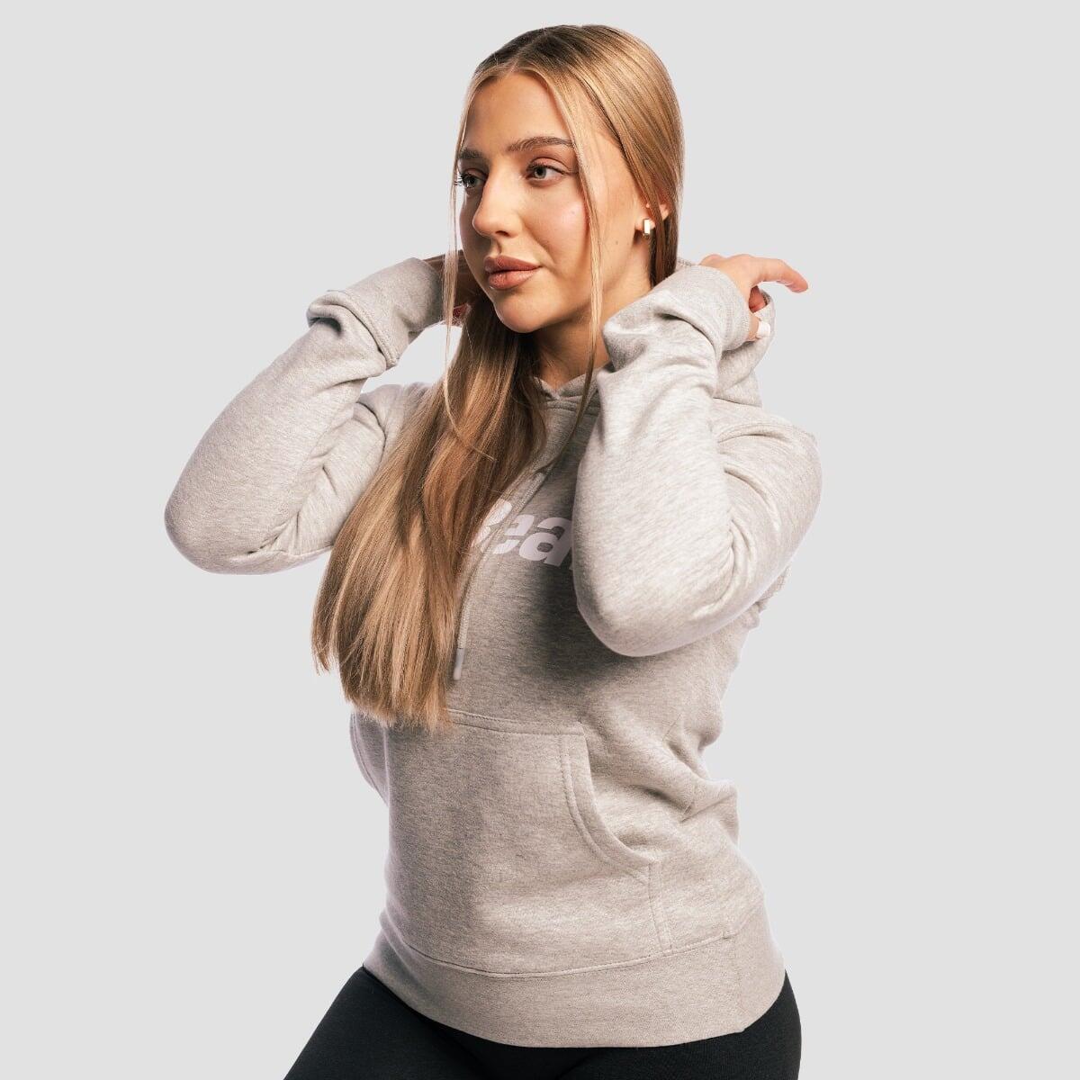Felpa donna allenamento con cappuccio grigia Athlete 3/7