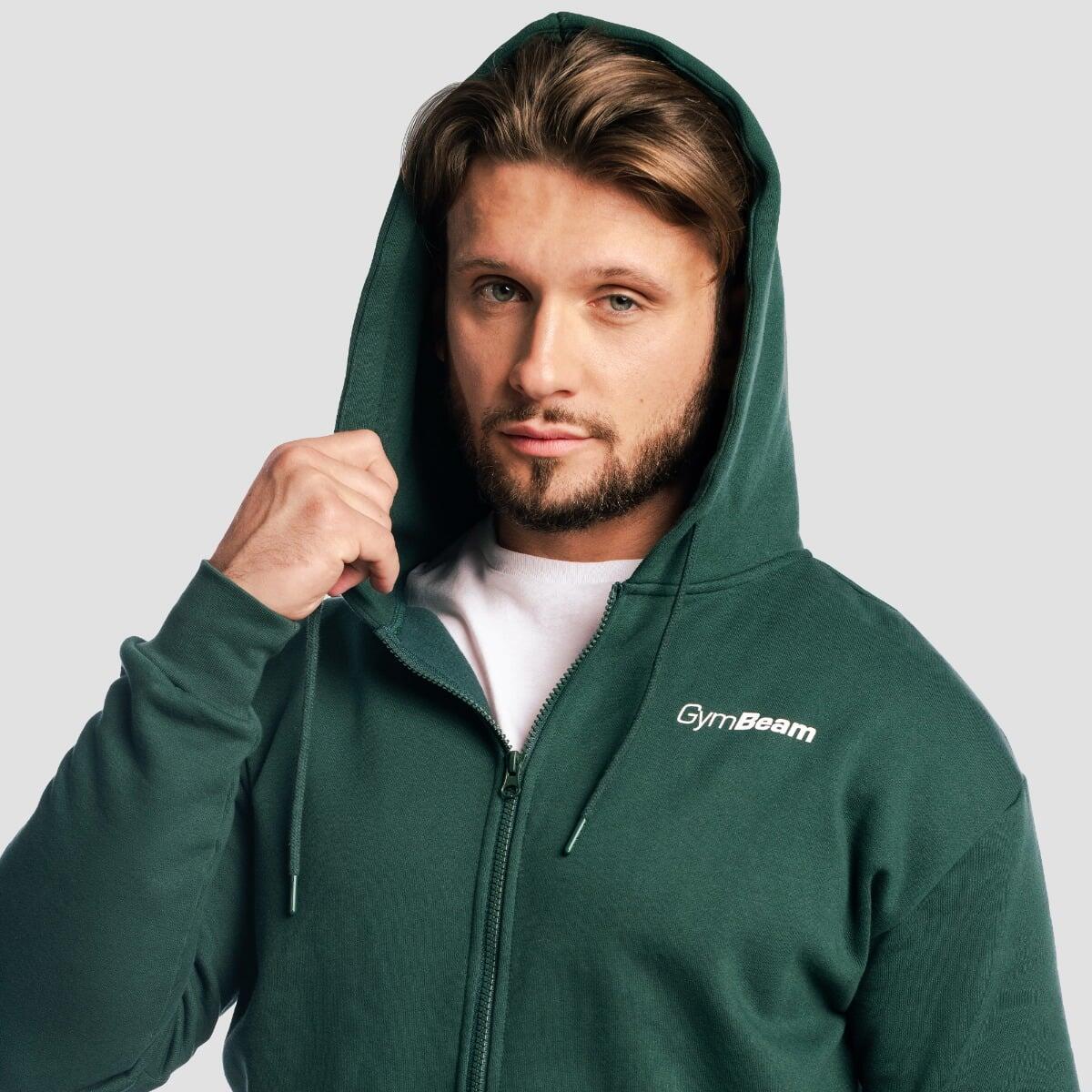 Bluza męska fitness z kapturem i zamkiem Zone Forest 3/7