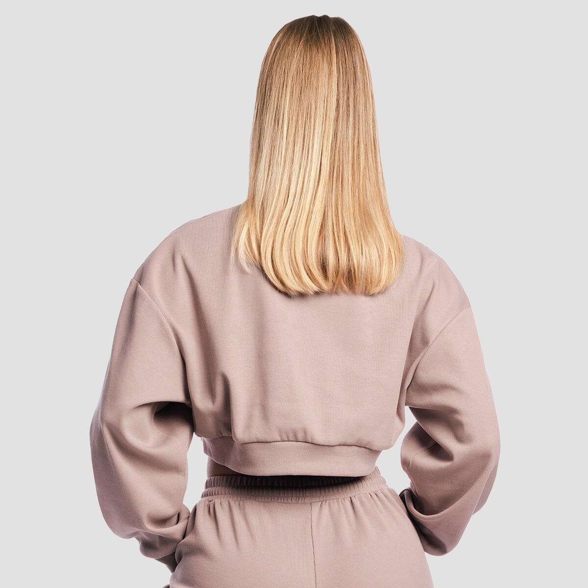 Felpa donna cropped rosa Aura 3/7