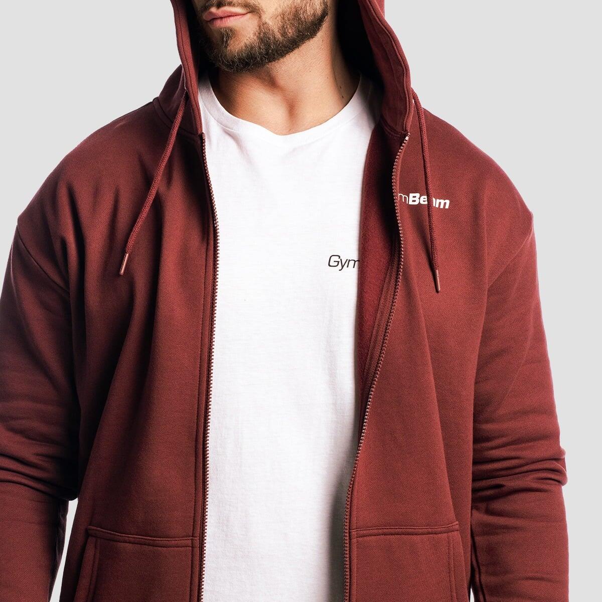 Bluza męska fitness oversize z zamkiem Zone Cherrywood 3/7