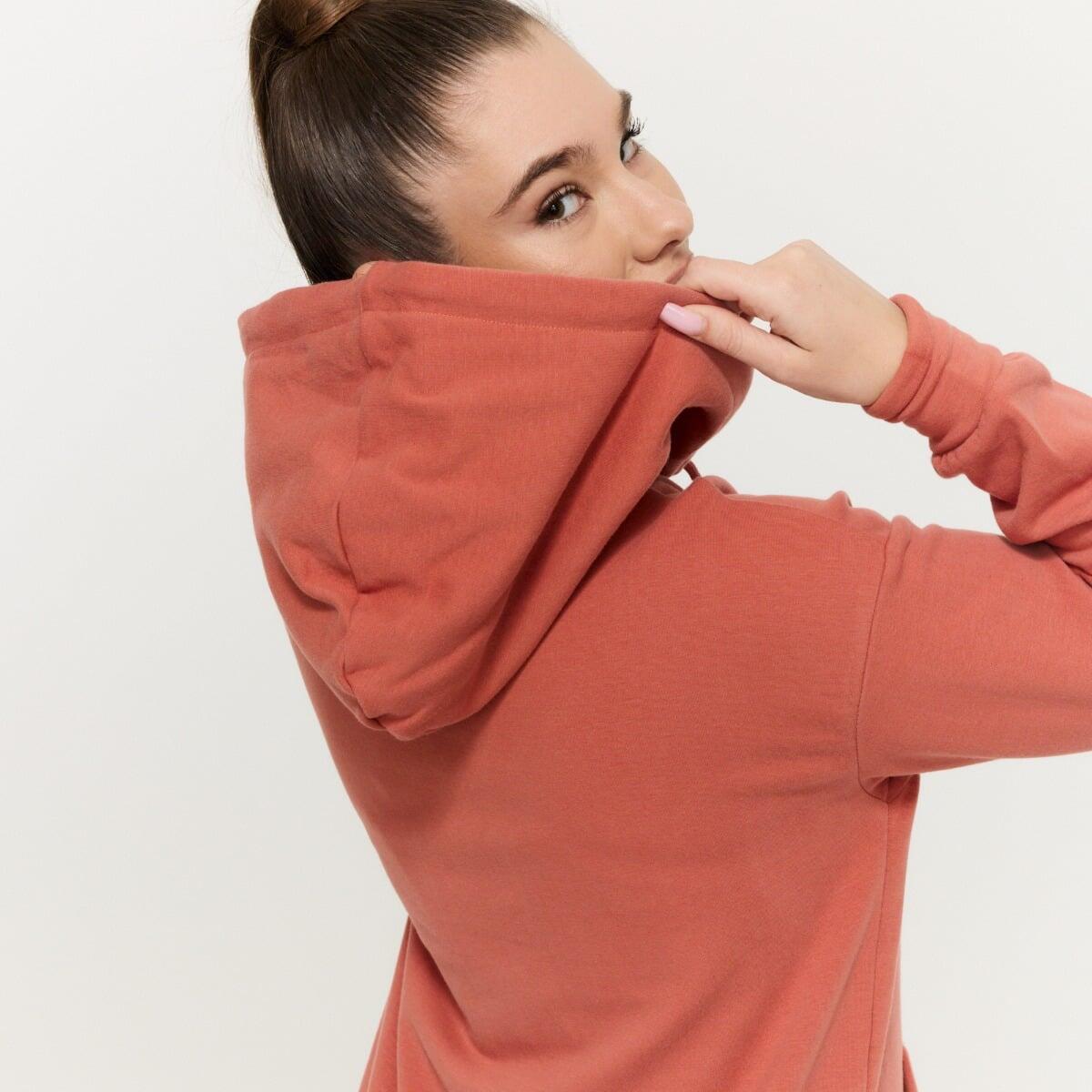 Felpa donna lunga rossa Limitless 5/7