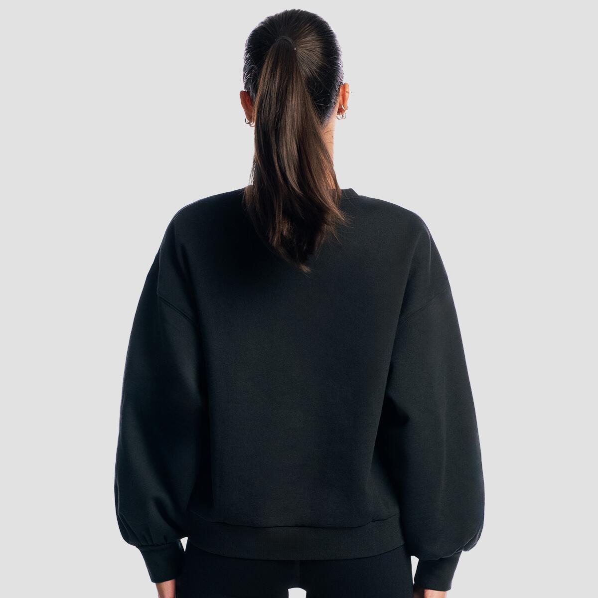 Bluza damska fitness oversize czarna Base 3/7