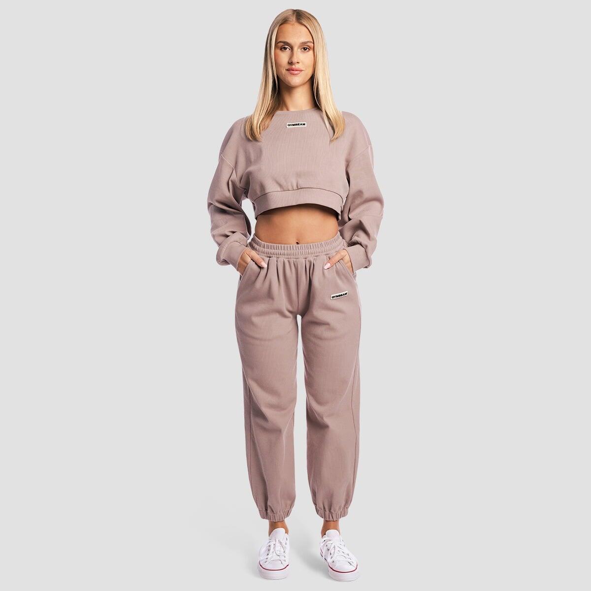 Felpa donna cropped rosa Aura 5/7
