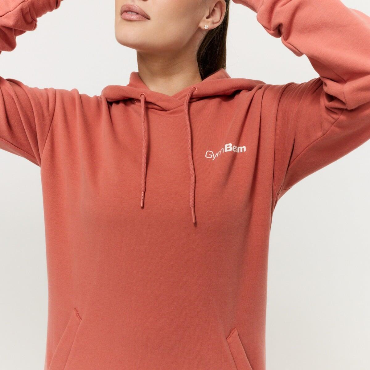 Felpa donna lunga rossa Limitless 3/7