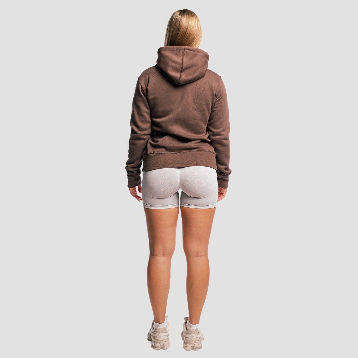Felpa donna con cappuccio marrone Athlete 5/7