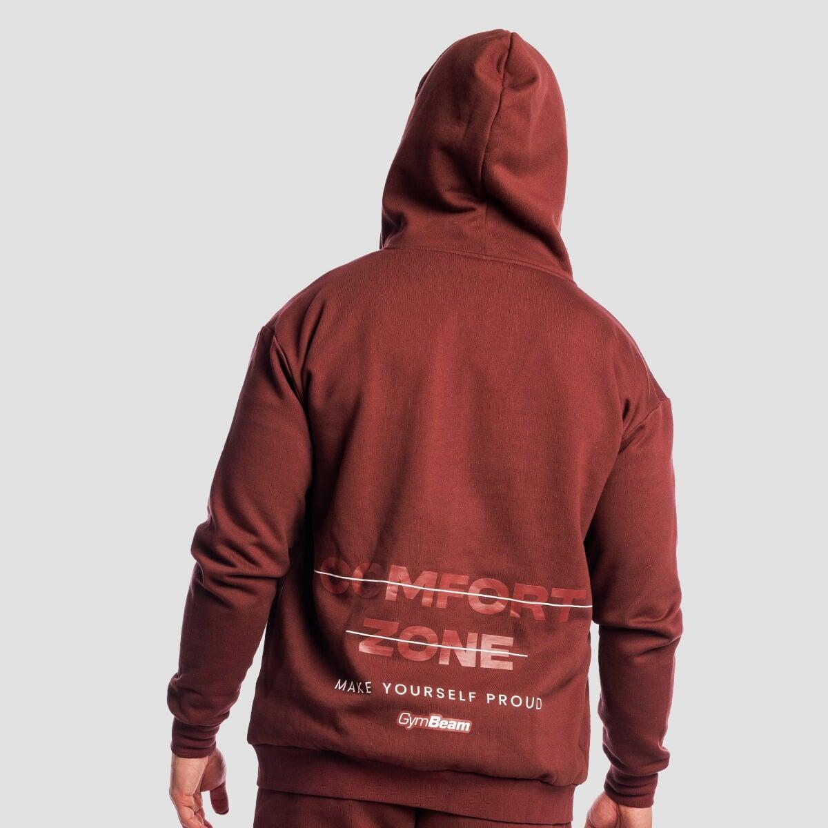 Bluza męska fitness oversize z zamkiem Zone Cherrywood 5/7