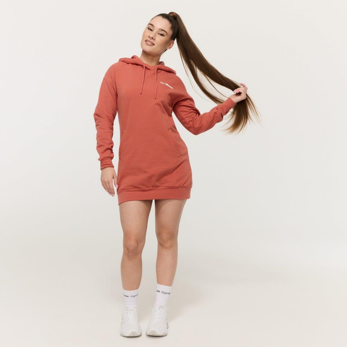 Felpa donna lunga rossa Limitless 4/7