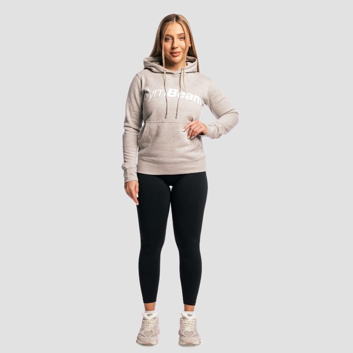 Felpa donna allenamento con cappuccio grigia Athlete 4/7