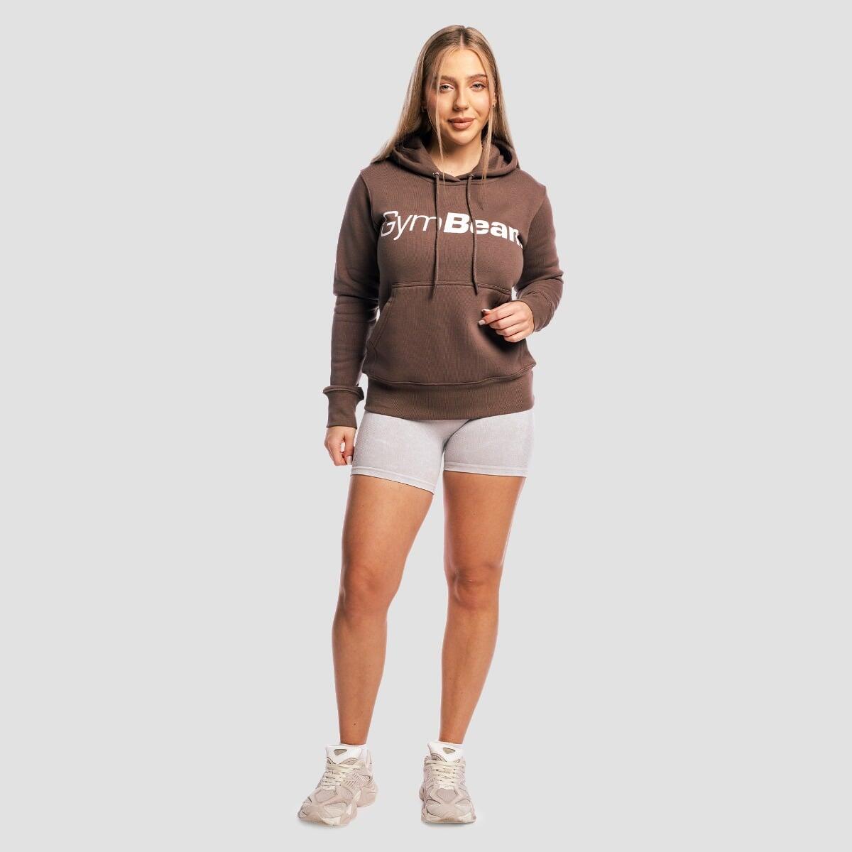 Felpa donna con cappuccio marrone Athlete 4/7