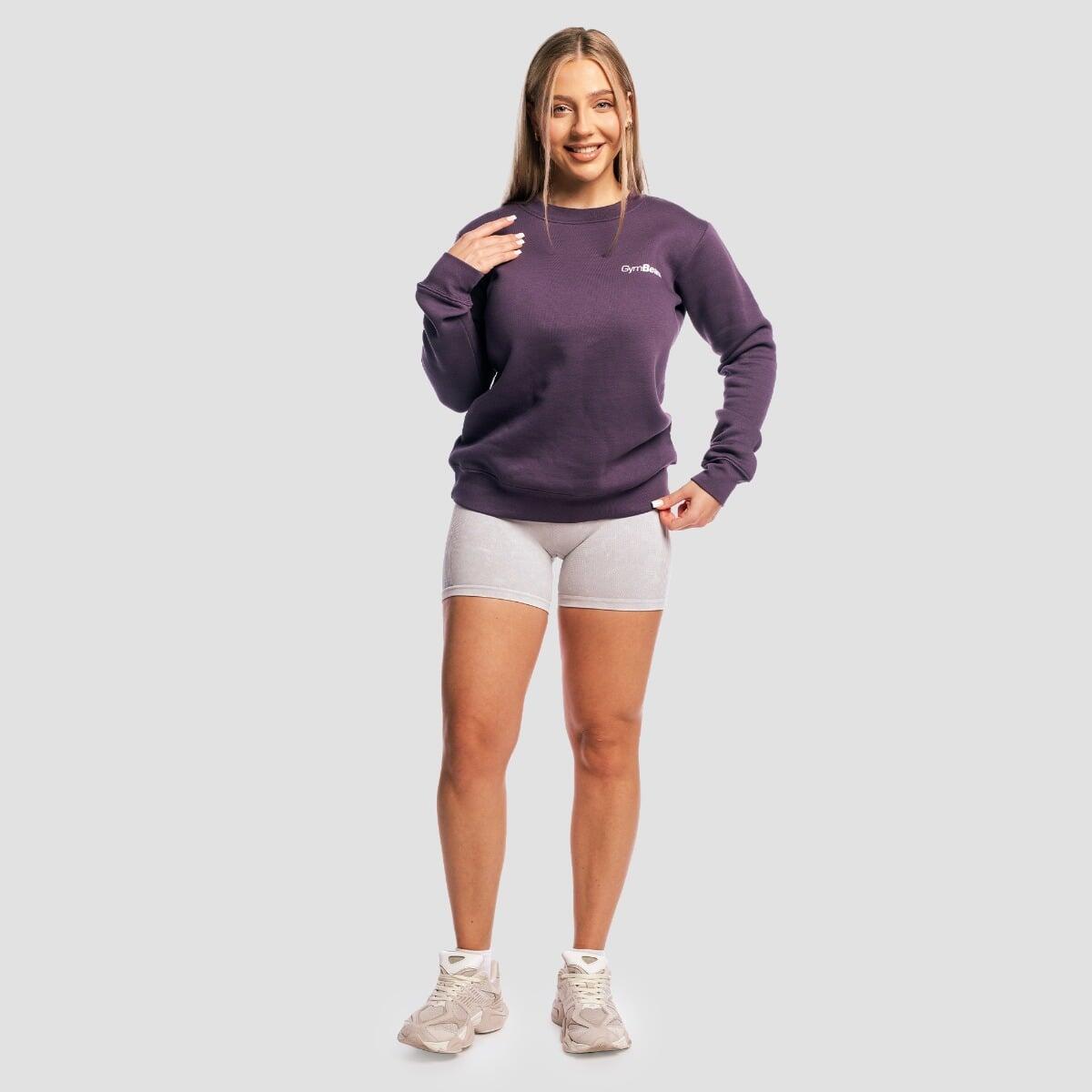 Felpa donna regular viola Basic 4/7