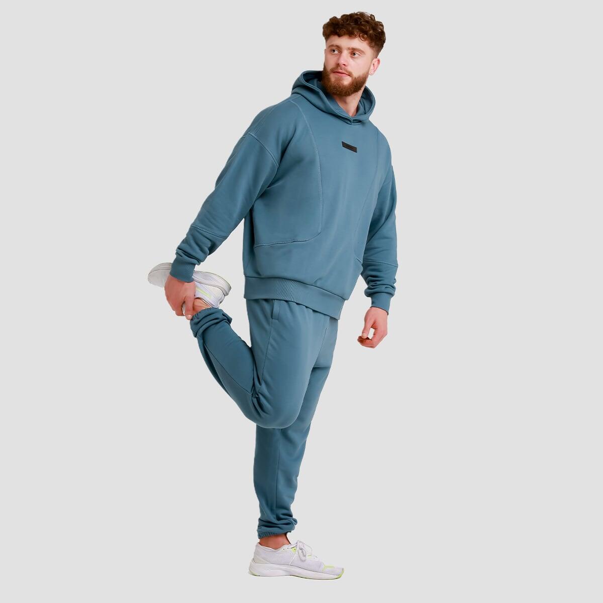 Felpa uomo palestra con cappuccio blu Unity 6/7
