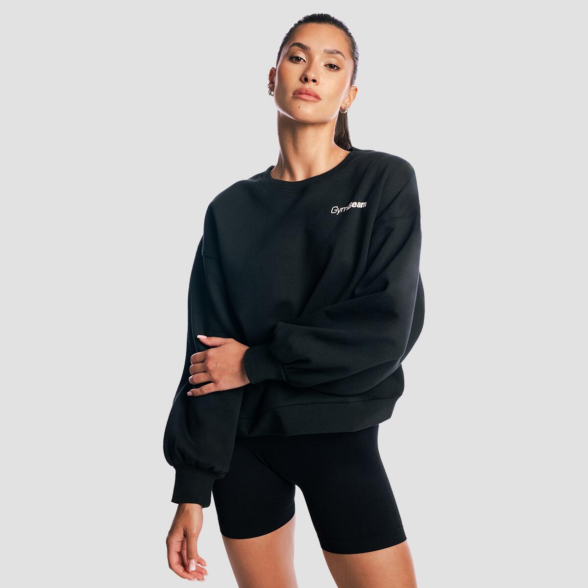 Bluza damska fitness oversize czarna Base 4/7