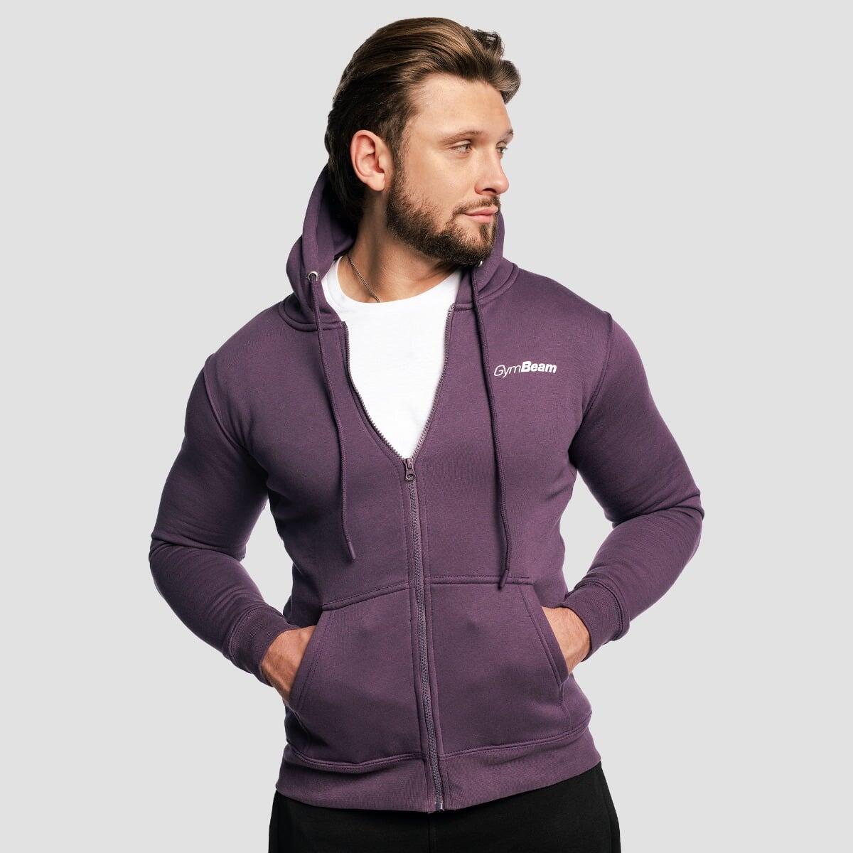 Bluza męska fitness z kapturem i zamkiem Zipper Obsidian 3/7