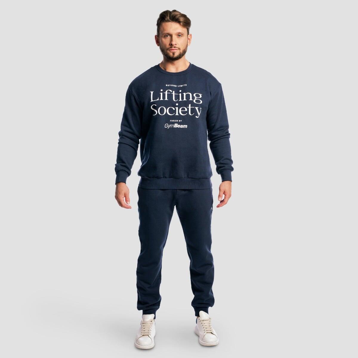 Bluza męska fitness bez kaptura oversize Nightfall Lifting Society 5/7
