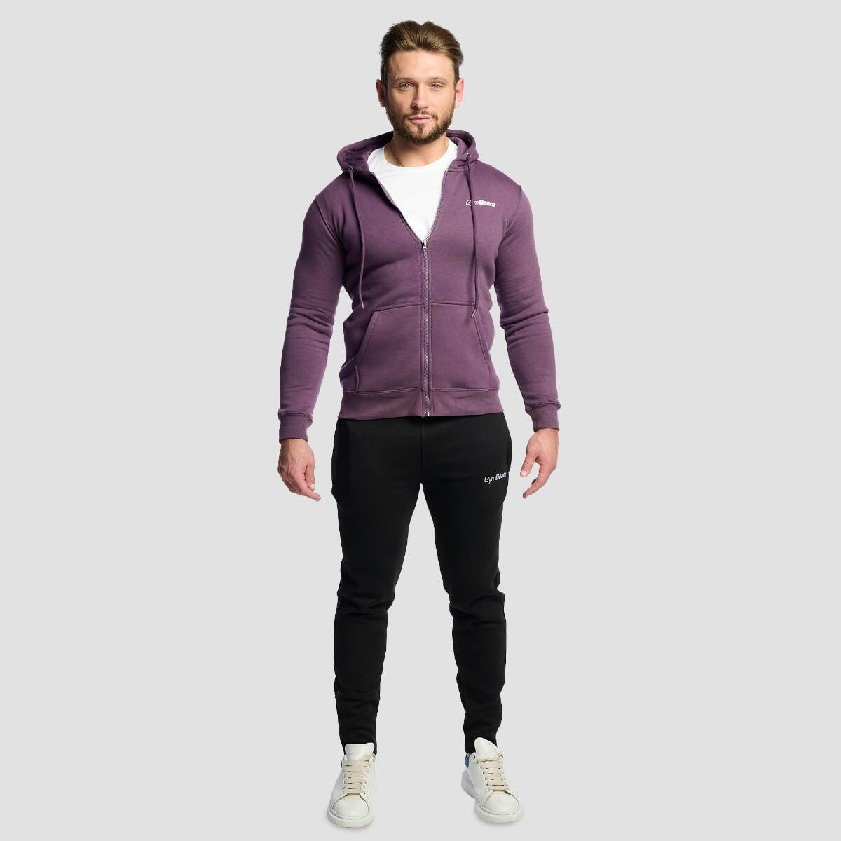 Bluza męska fitness z kapturem i zamkiem Zipper Obsidian 4/7