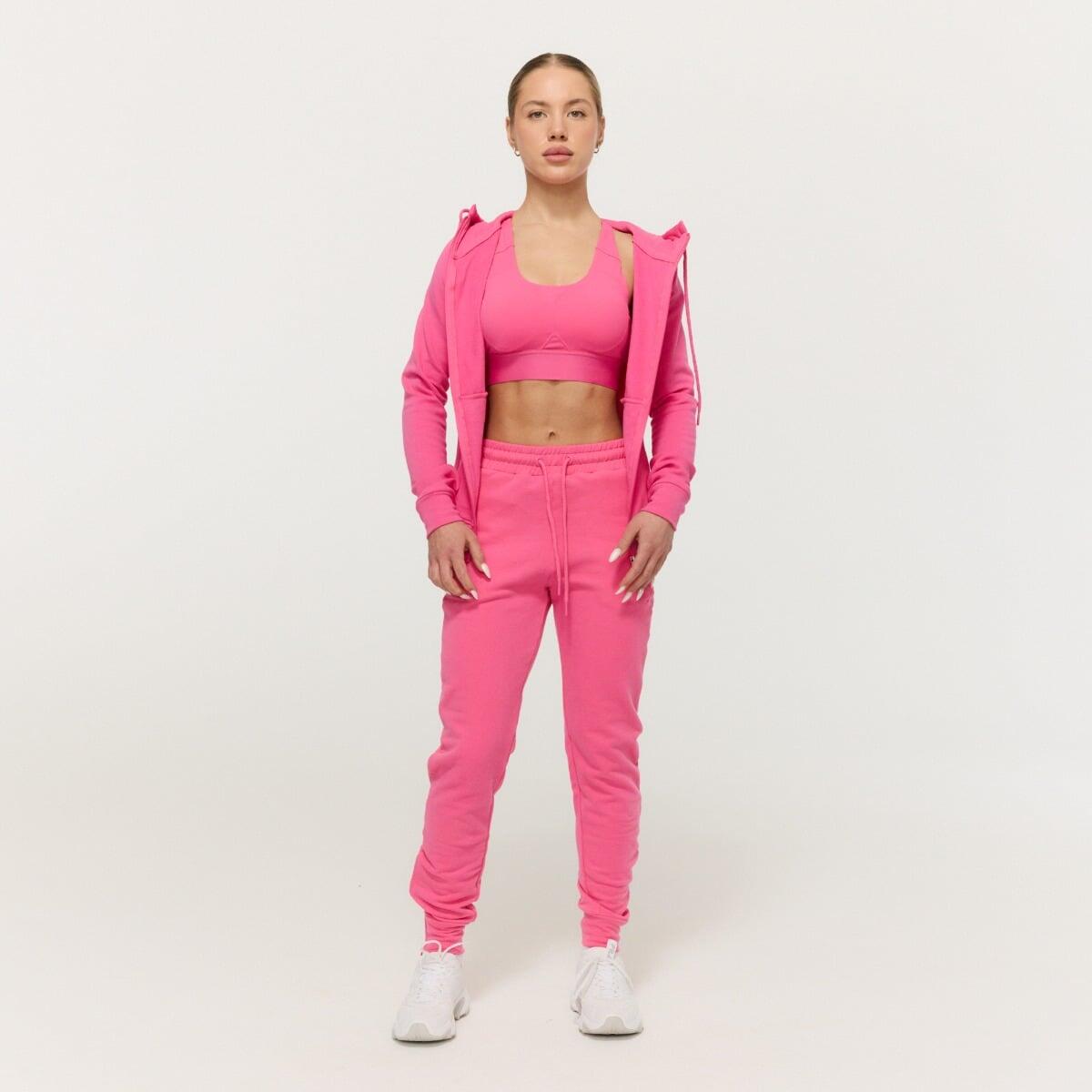 Felpa donna con cappuccio rosa Limitless 6/7