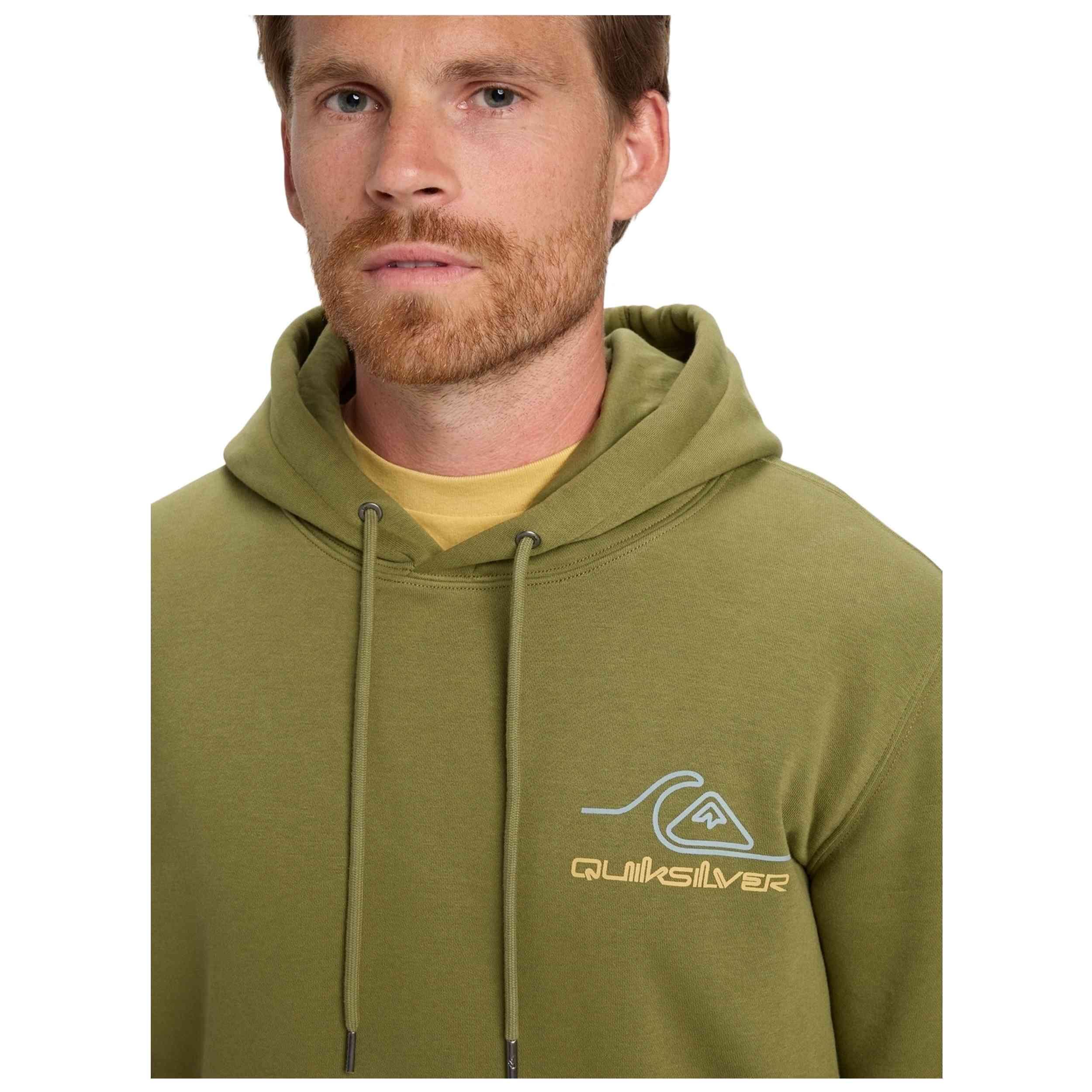 Sweat à capuche Quiksilver modèle EQYFT05168-GNG0 pour homme 3/5