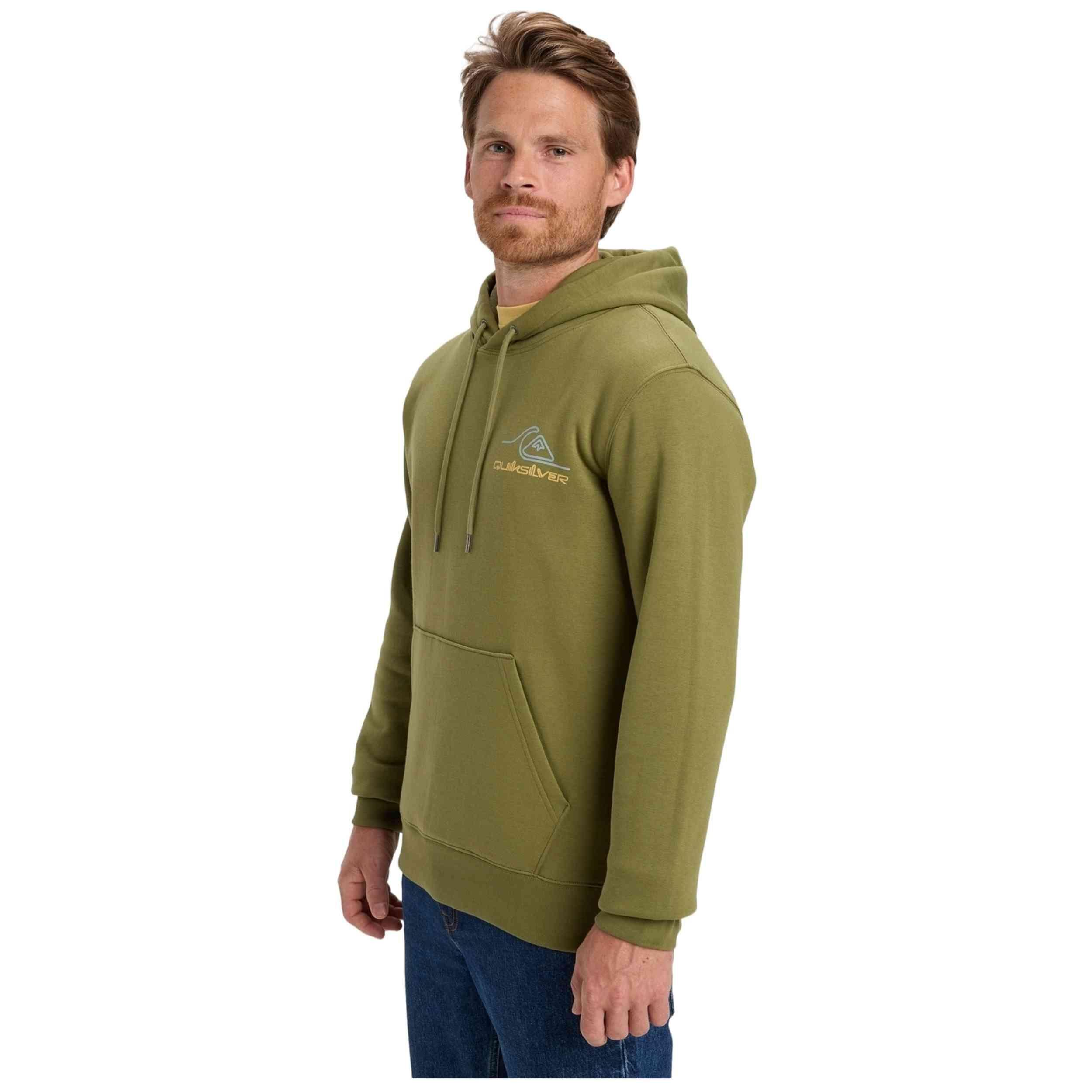 Sweat à capuche Quiksilver modèle EQYFT05168-GNG0 pour homme 2/5