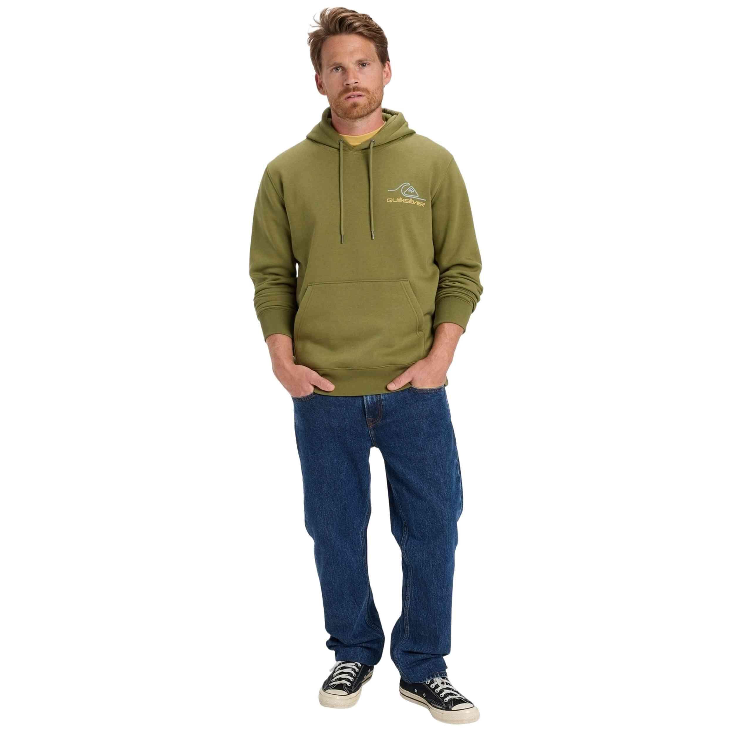 Sweat à capuche Quiksilver modèle EQYFT05168-GNG0 pour homme 5/5