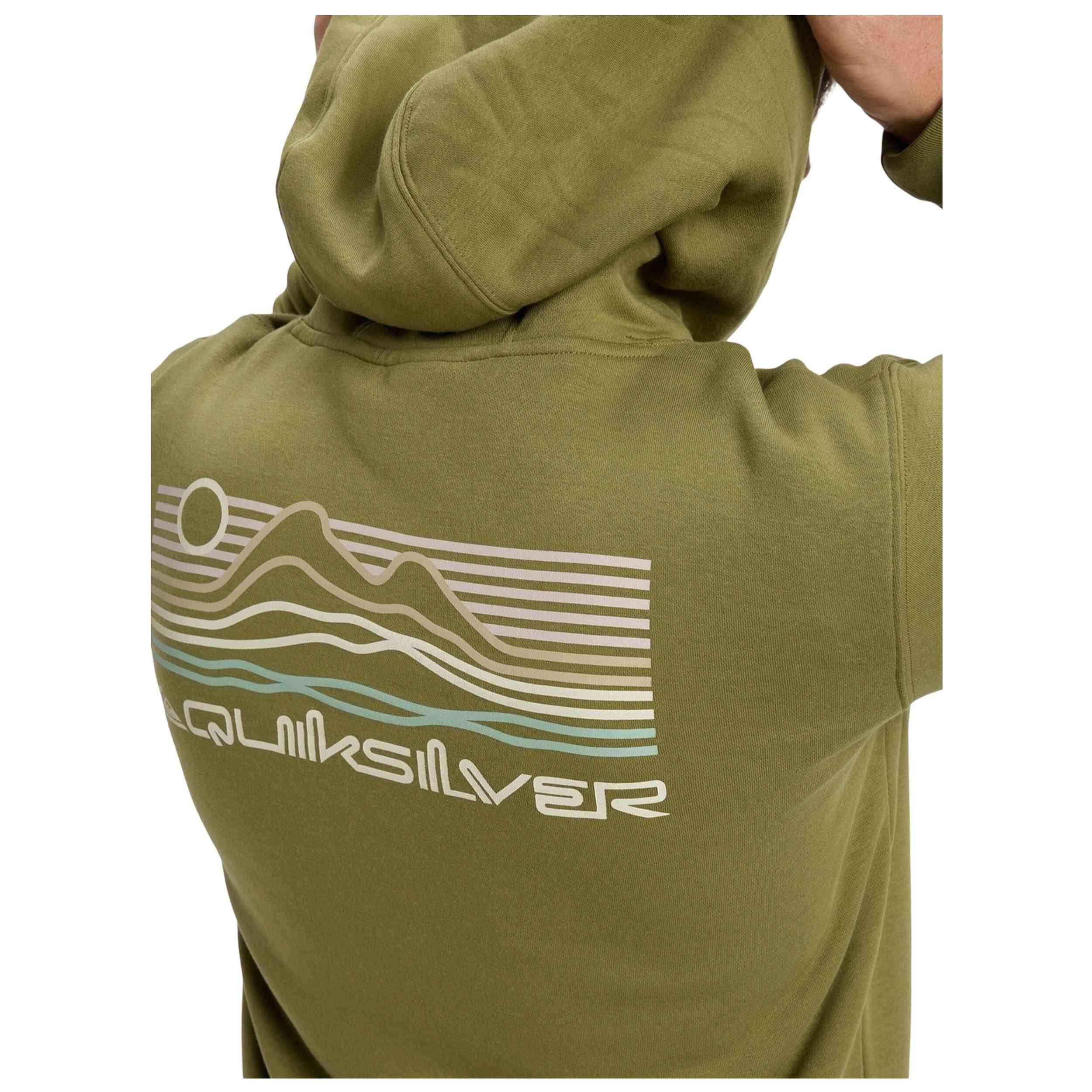 Sweat à capuche Quiksilver modèle EQYFT05168-GNG0 pour homme 4/5