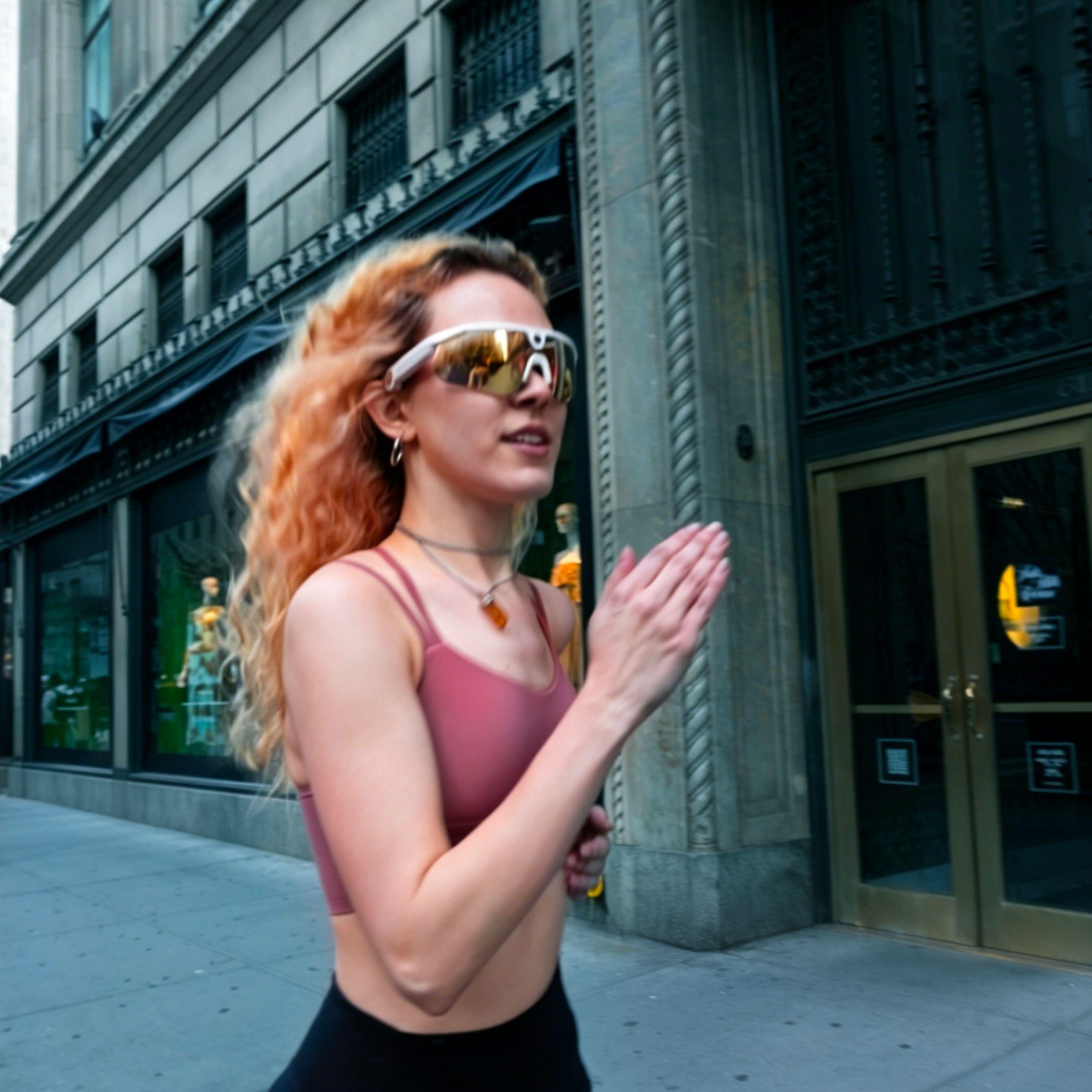 Lunettes de Sport Ranger IA Blanches avec Caméra et Audio 3/7