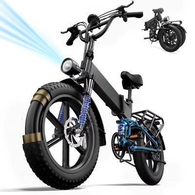 Opvouwbare elektrische fiets t5 20" – uitneembare accu 48v 13ah