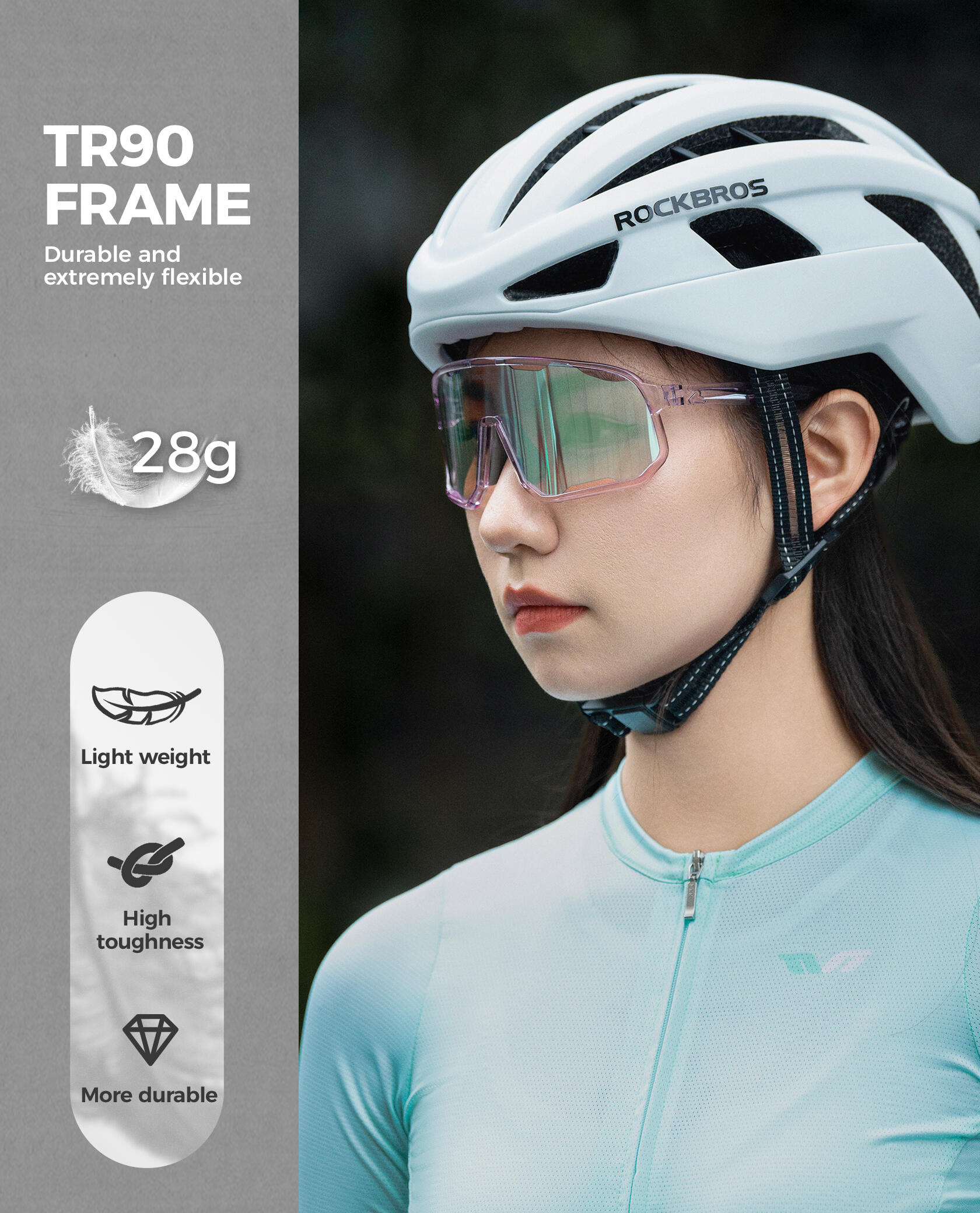 ROCKBROS Fahrradbrille Photochrom Sonnenbrille 2/6