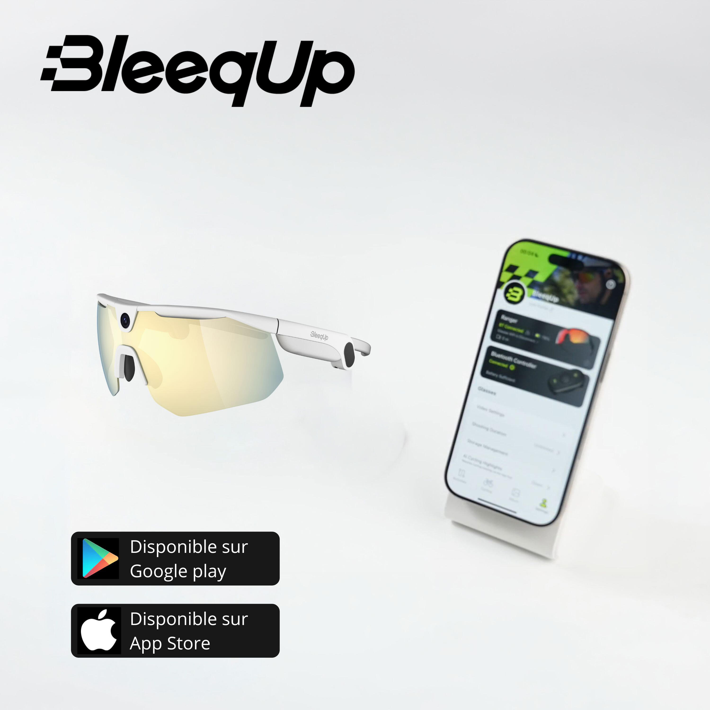 Lunettes de Sport Ranger IA Blanches avec Caméra et Audio 5/7