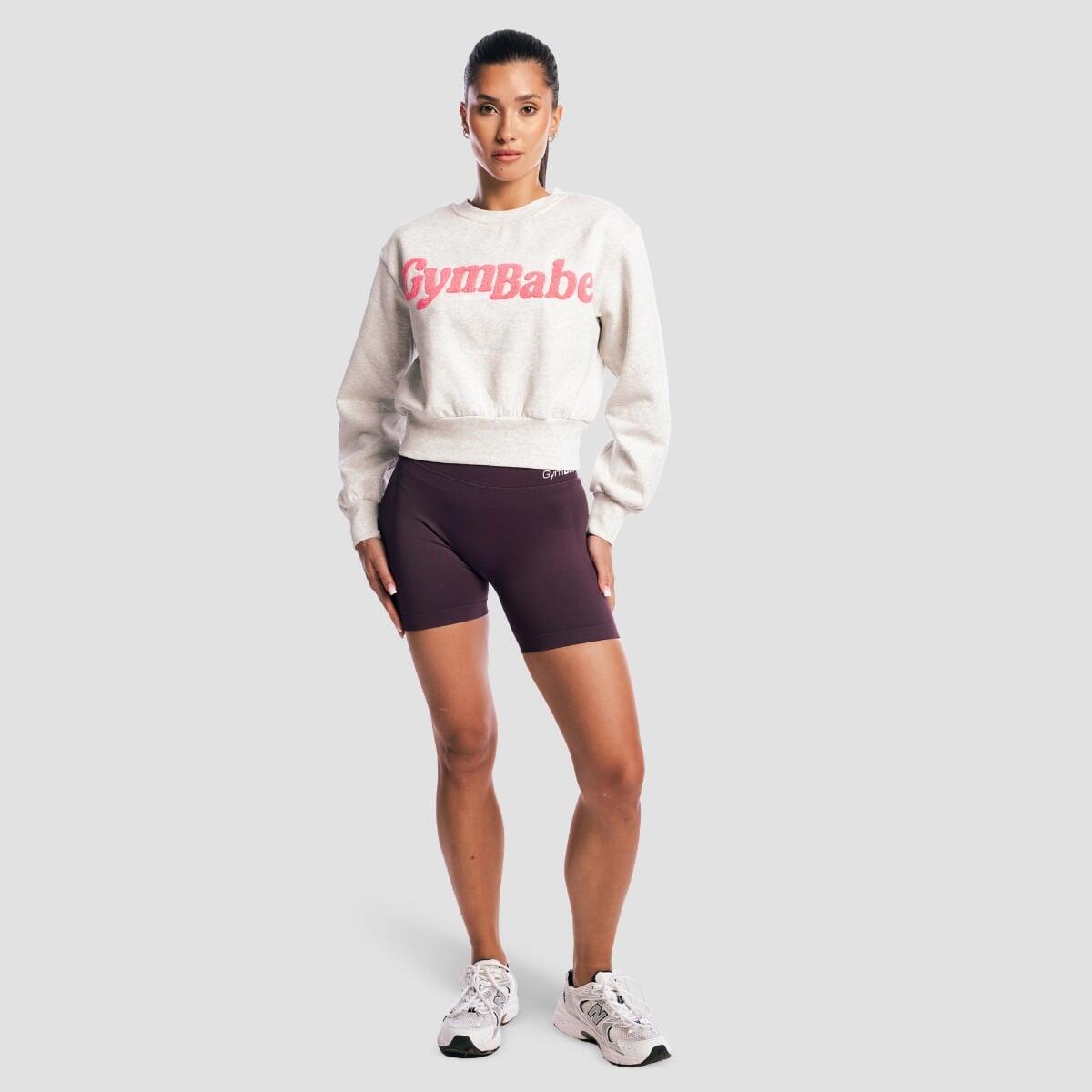 Felpa donna cropped grigia GymBabe 6/7
