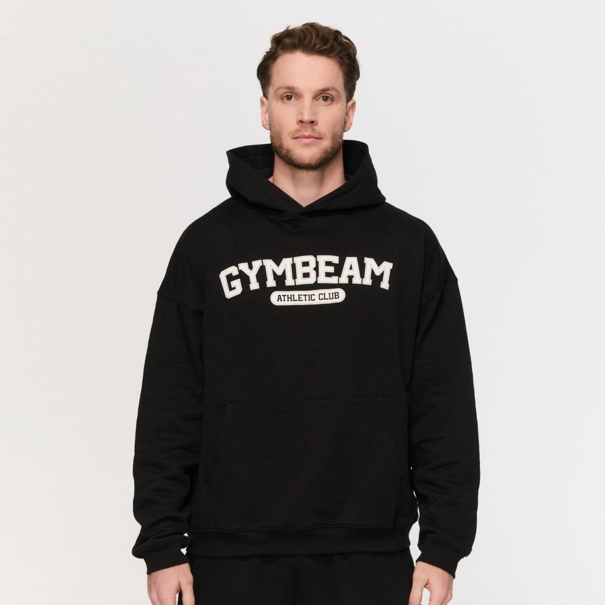 Bluza męska fitness z kapturem oversize Varsity