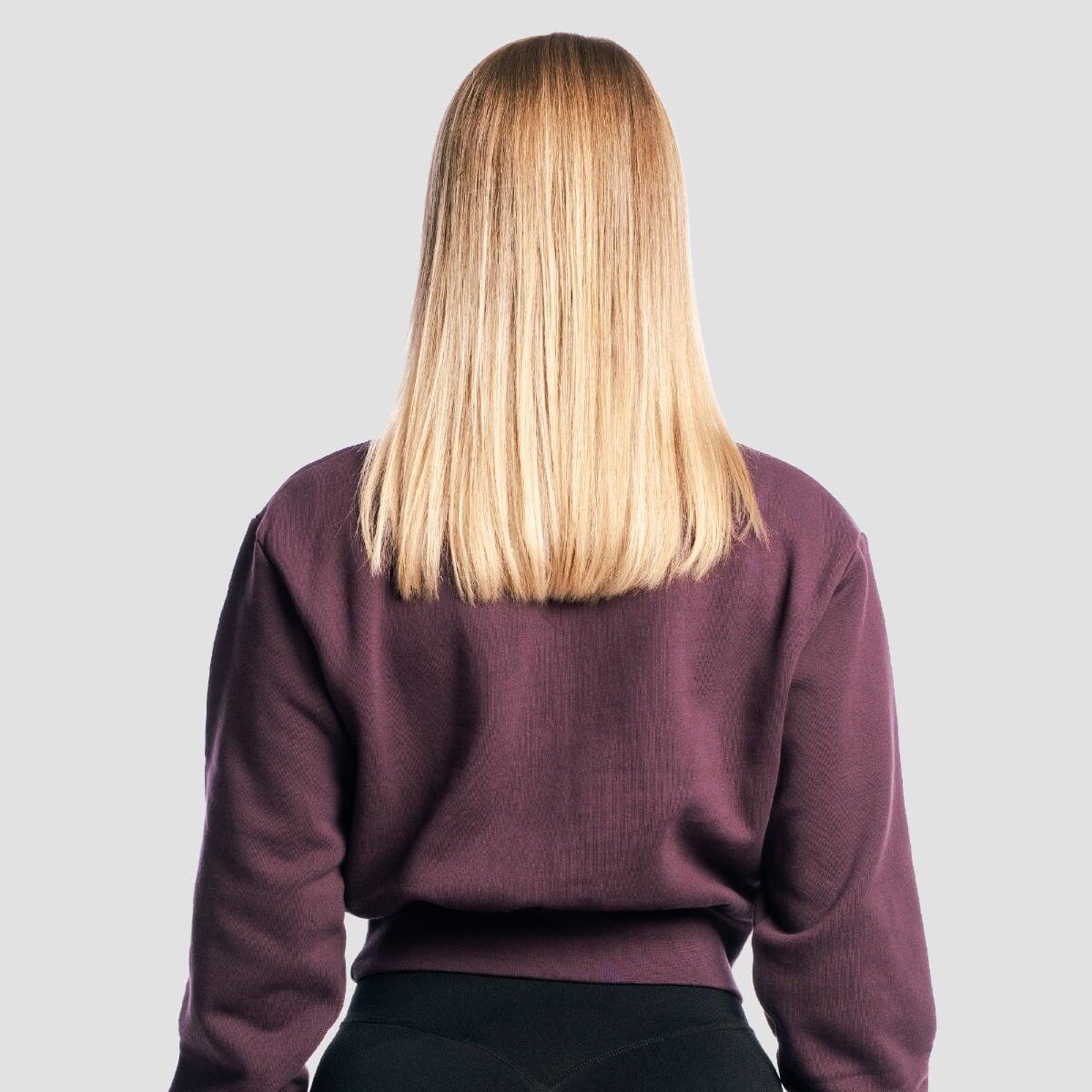 Felpa donna palestra cropped viola GymBabe 3/7