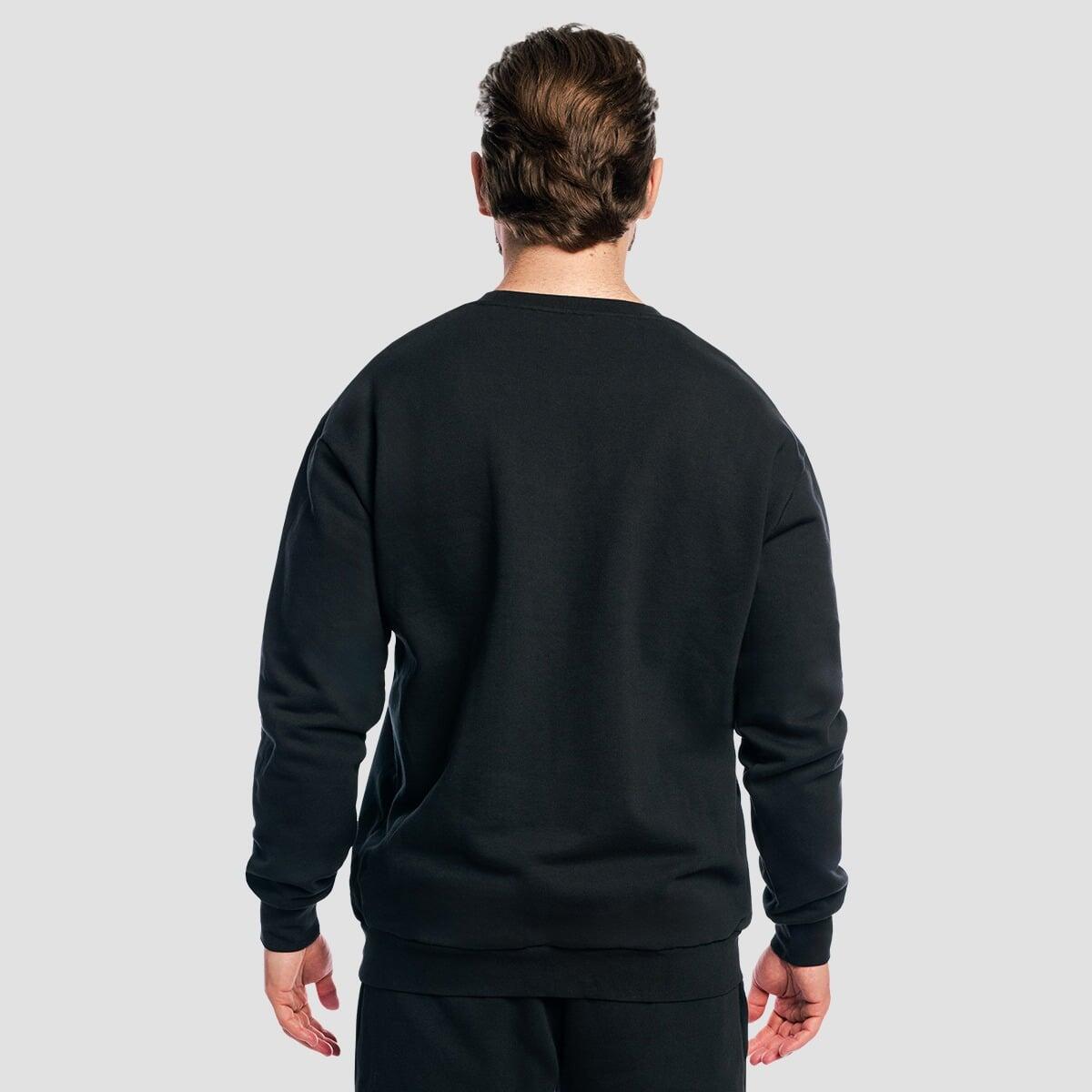 Felpa uomo palestra oversize nera Lifting Society 3/7
