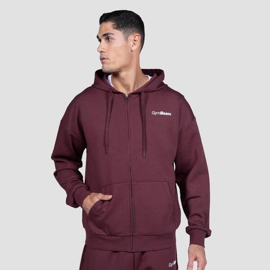 Bluza męska fitness z zamkiem i kapturem Relay