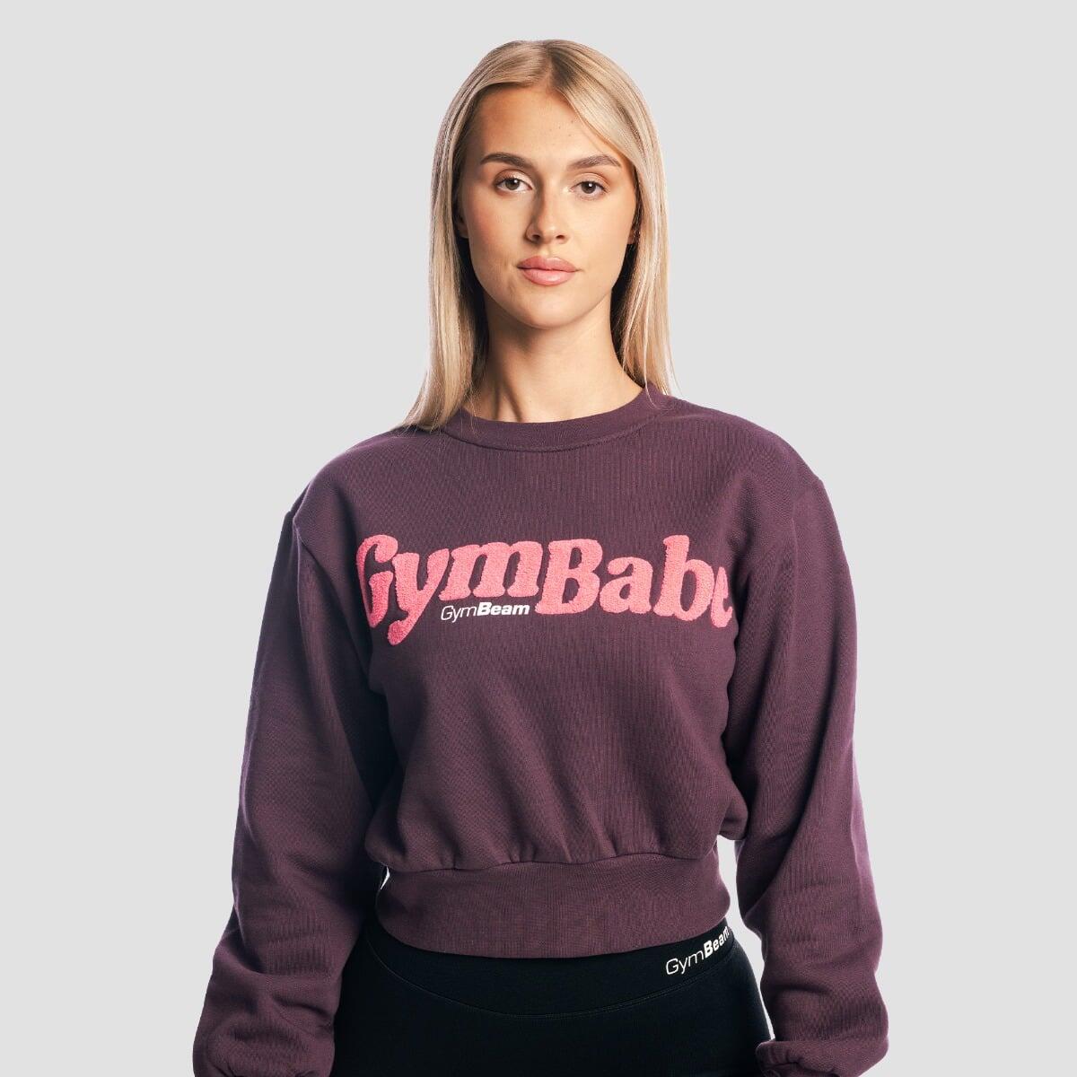 GYMBEAM Dámská mikina zkrácená GymBabe bez kapuce