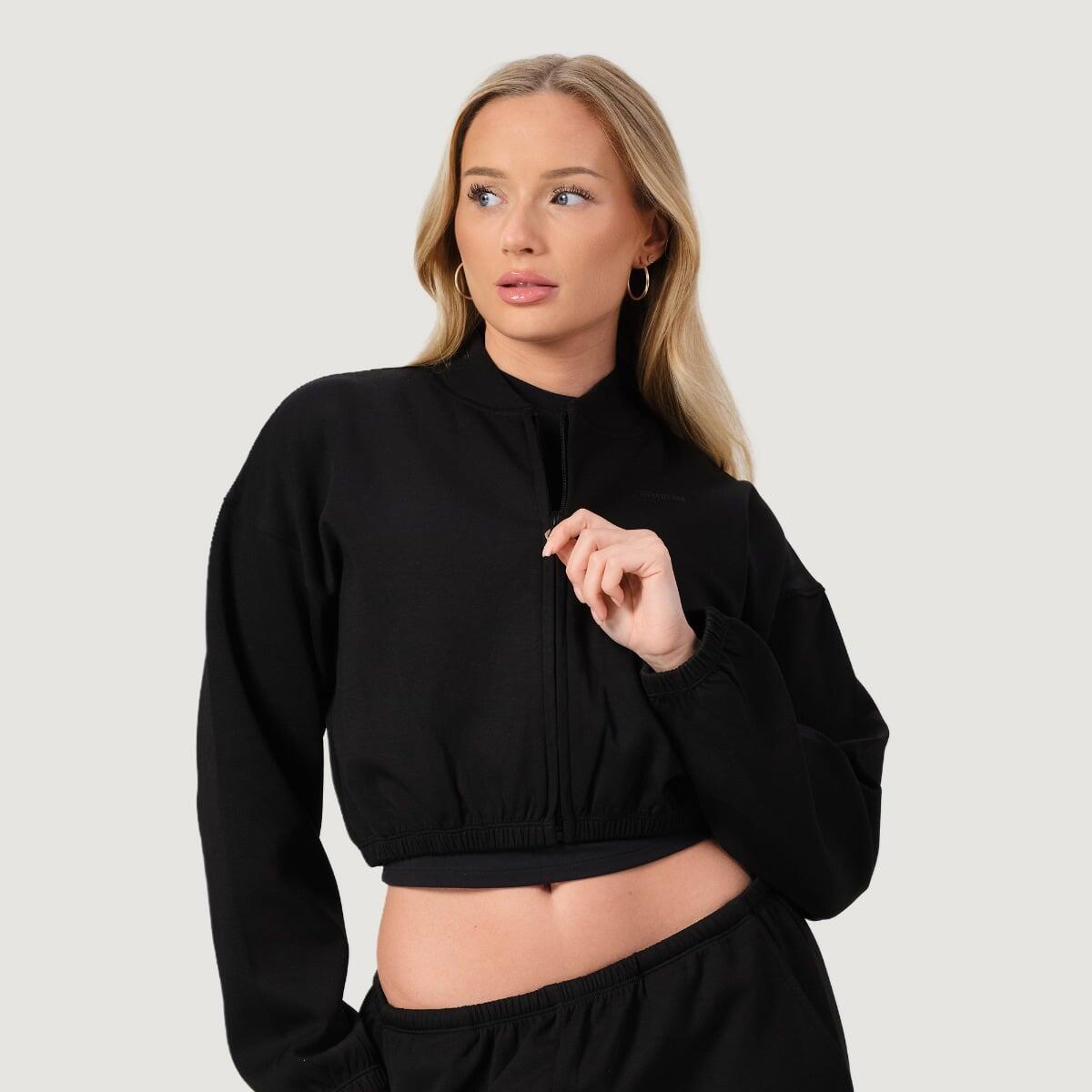 Bluza damska GymBeam NEO Black z zamkiem