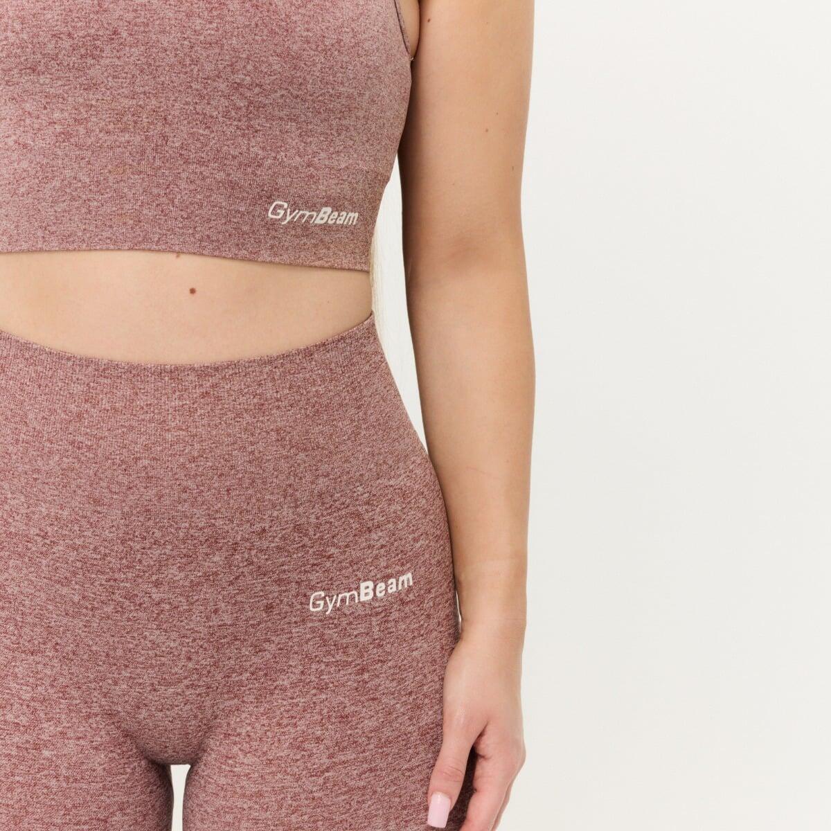 Biustonosz damski fitness bezszwowy FLO Mauve 2/7