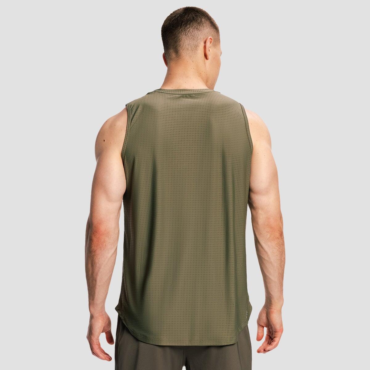Canotta uomo boxe traspirante verde Combat 3/7